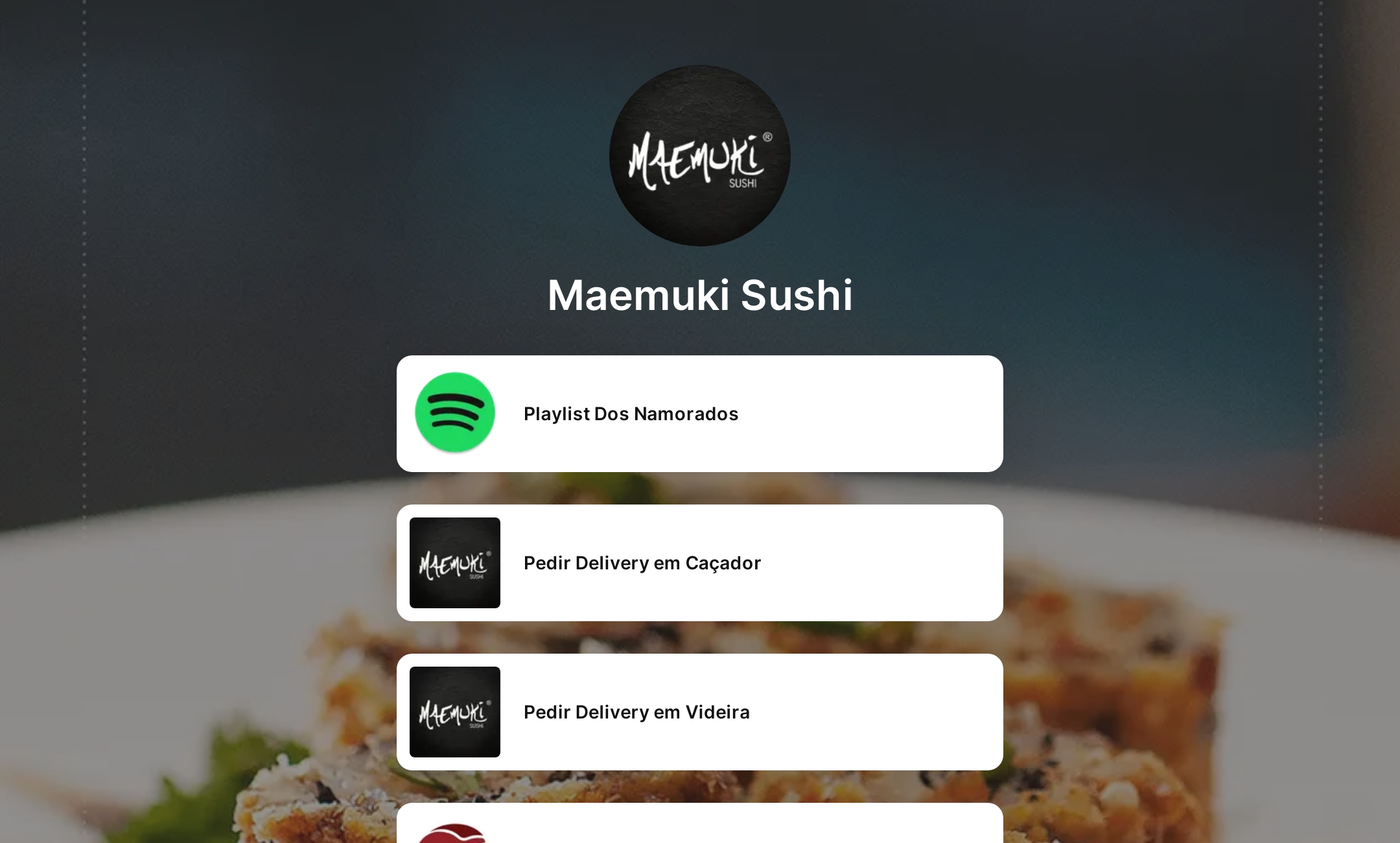 Maemuki Sushi's Flowpage