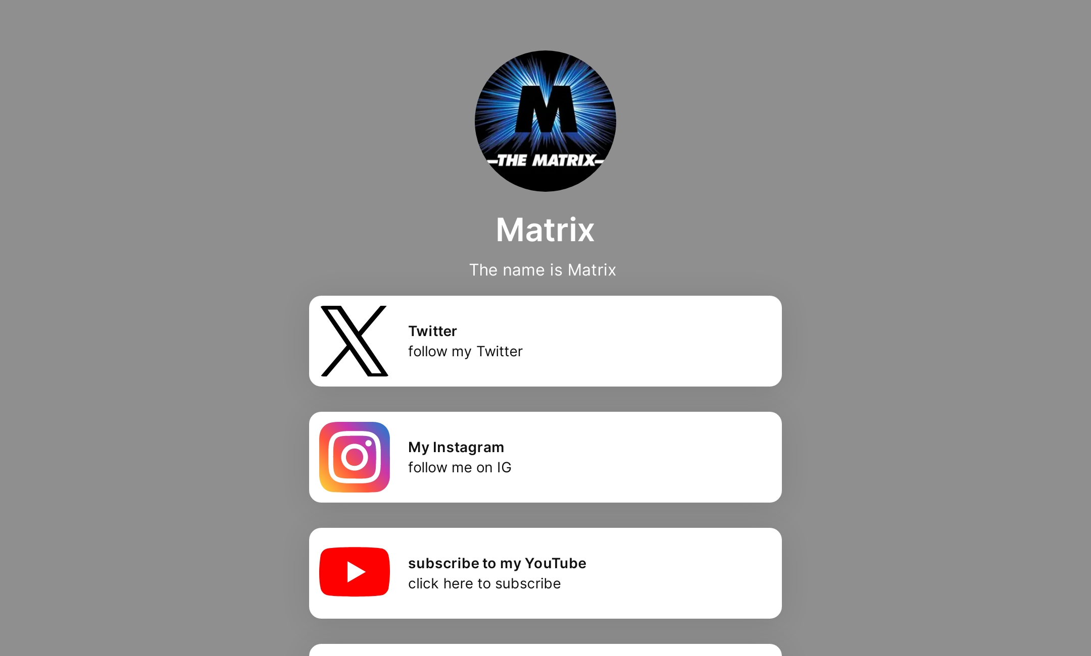 Matrix 's Flowpage