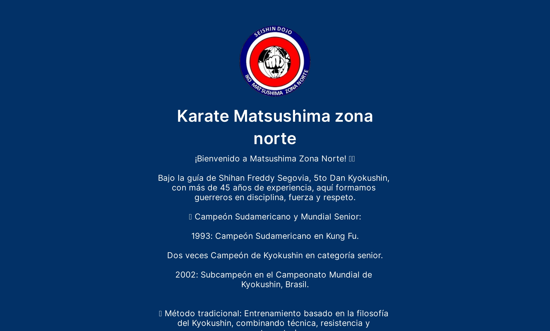 Karate Matsushima zona norte 's Flowpage