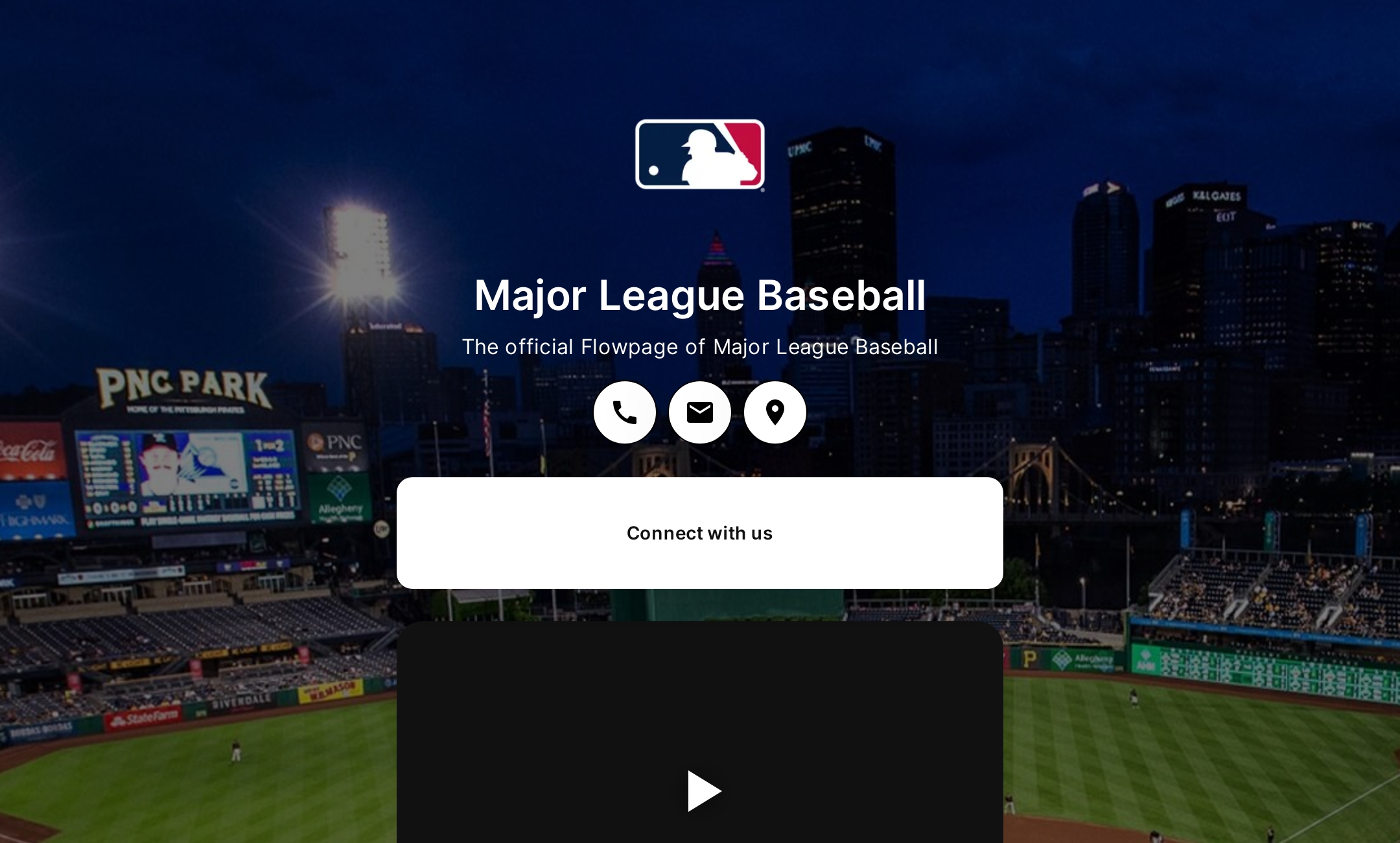 Major League Baseball's Flowpage