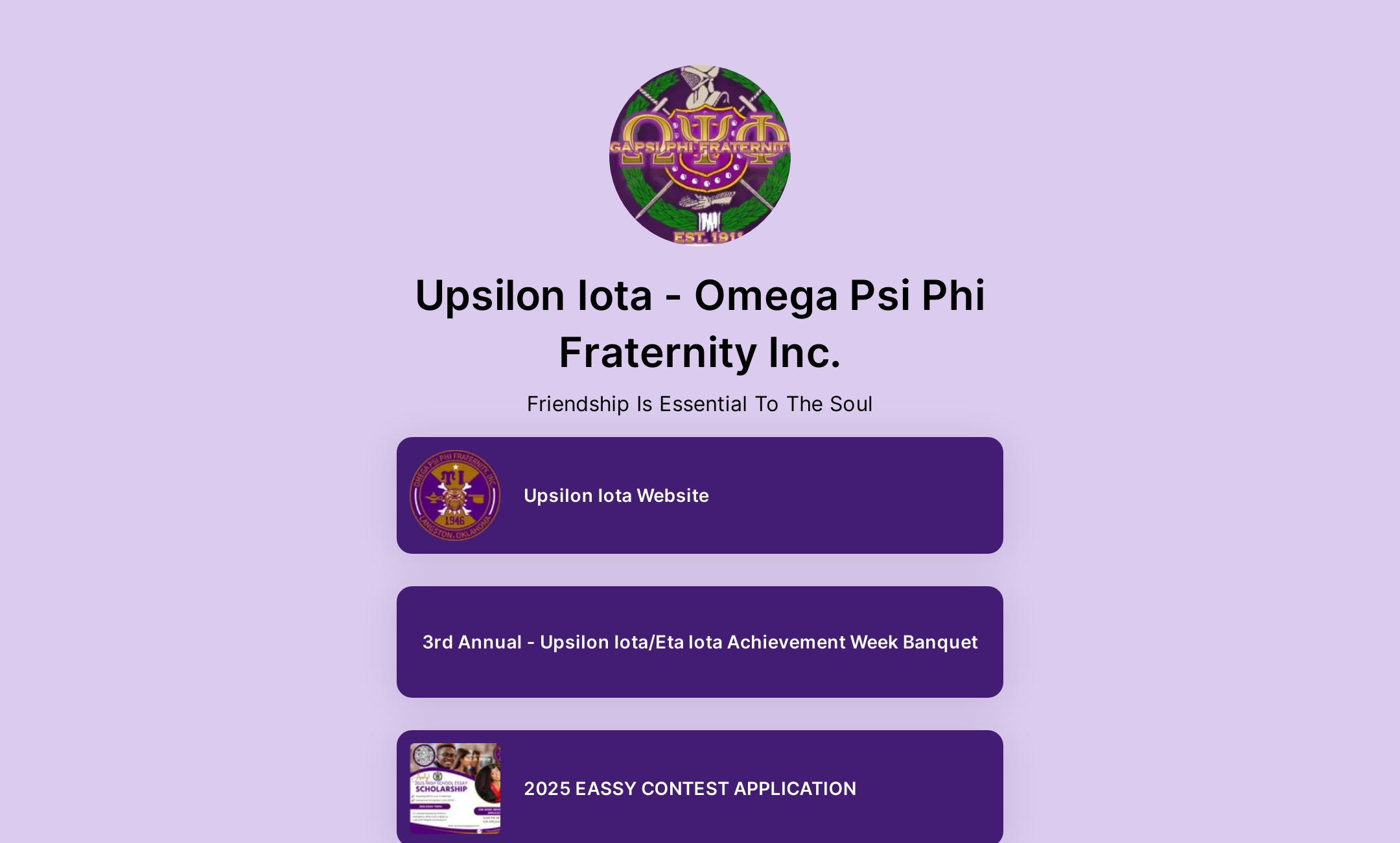 Upsilon Iota Omega Psi Phi Fraternity Inc.'s Flowpage