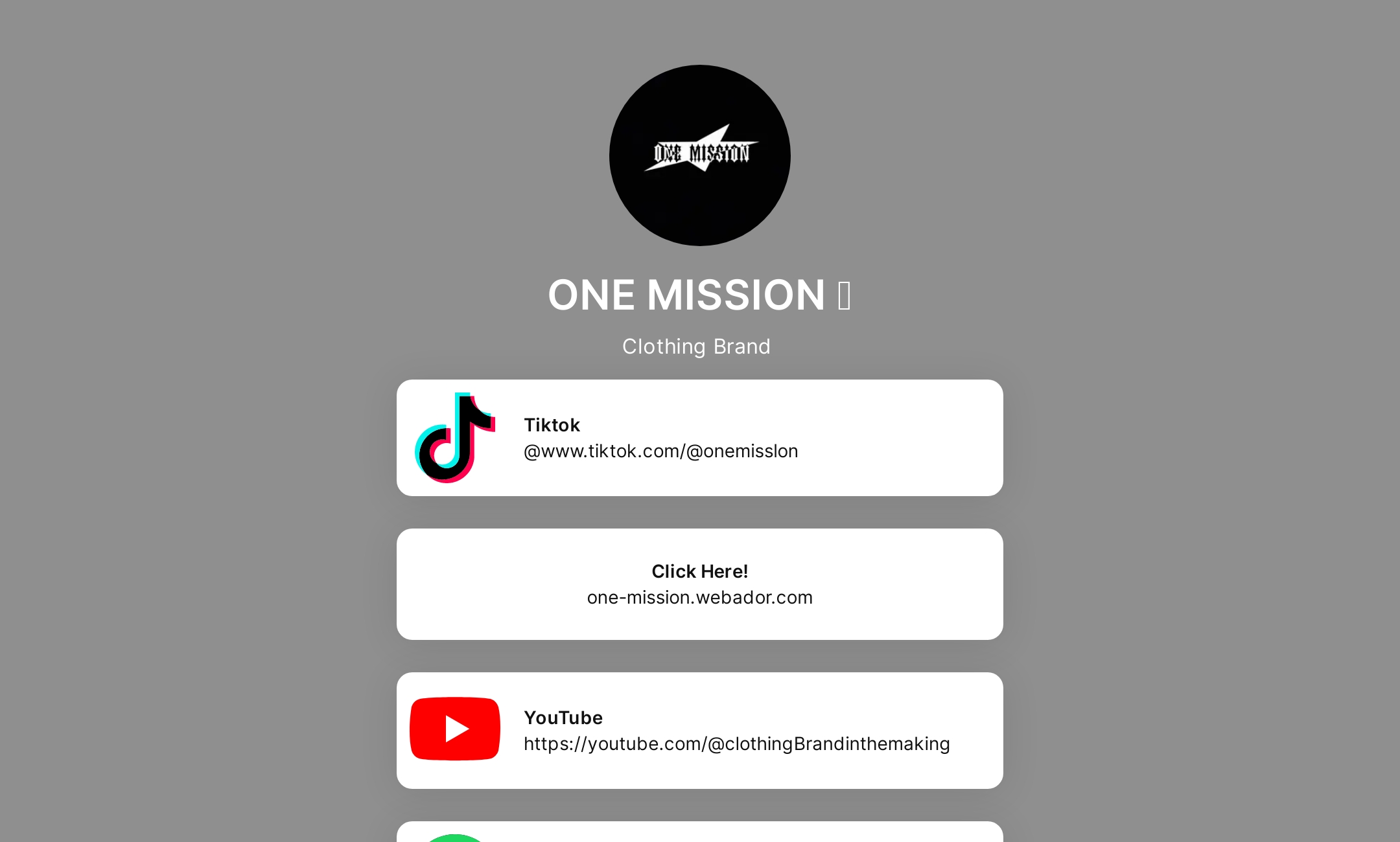 ONE MISSION 💫's Flowpage
