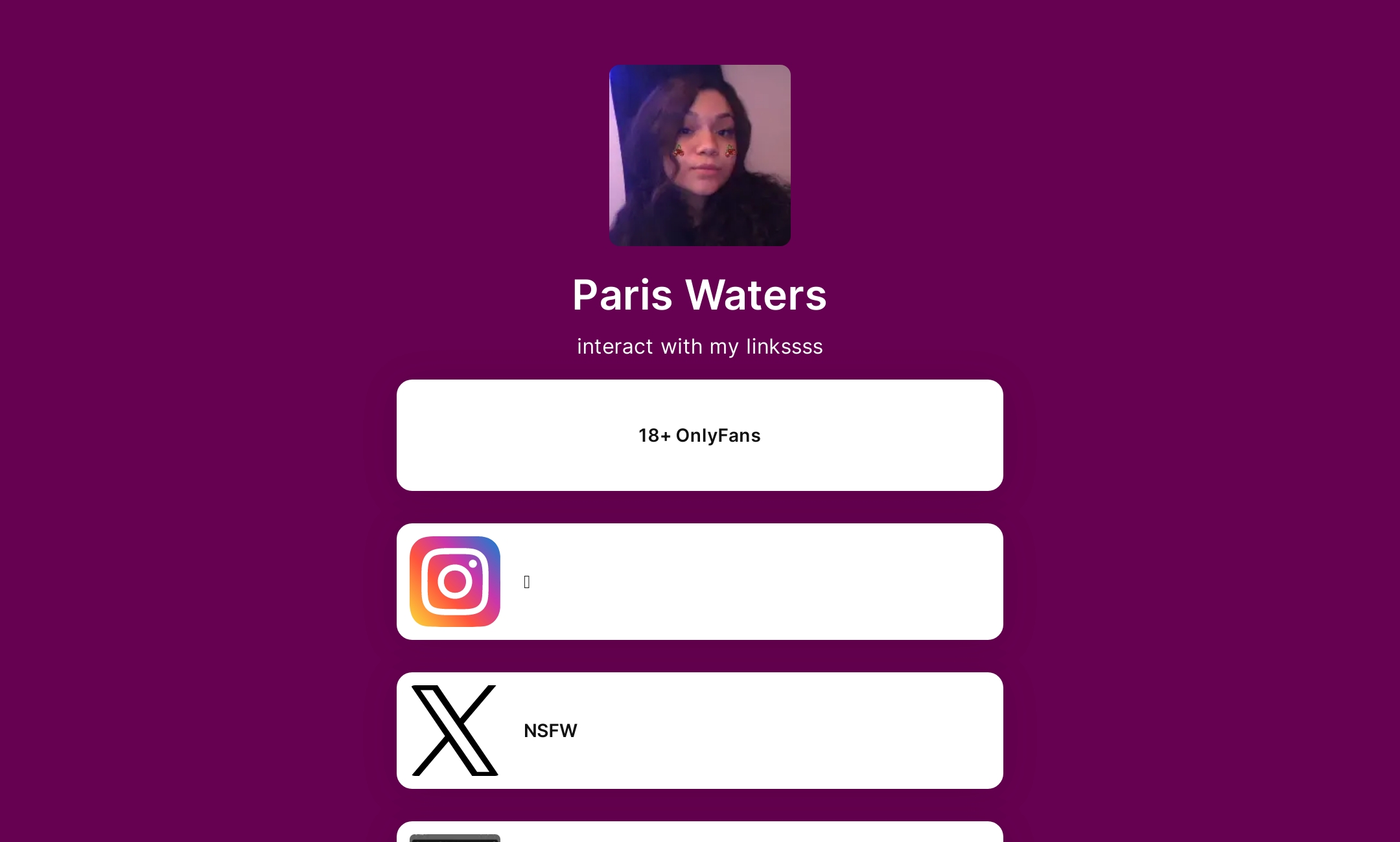 Paris Waters 's Flowpage