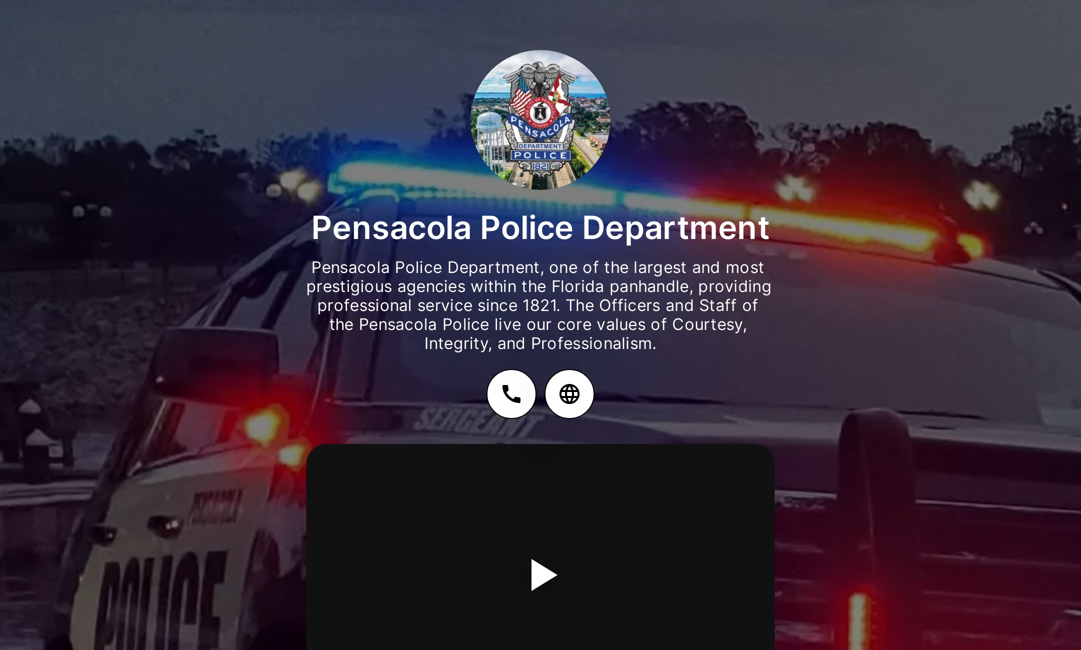 Pensacola Police Department's Flowpage