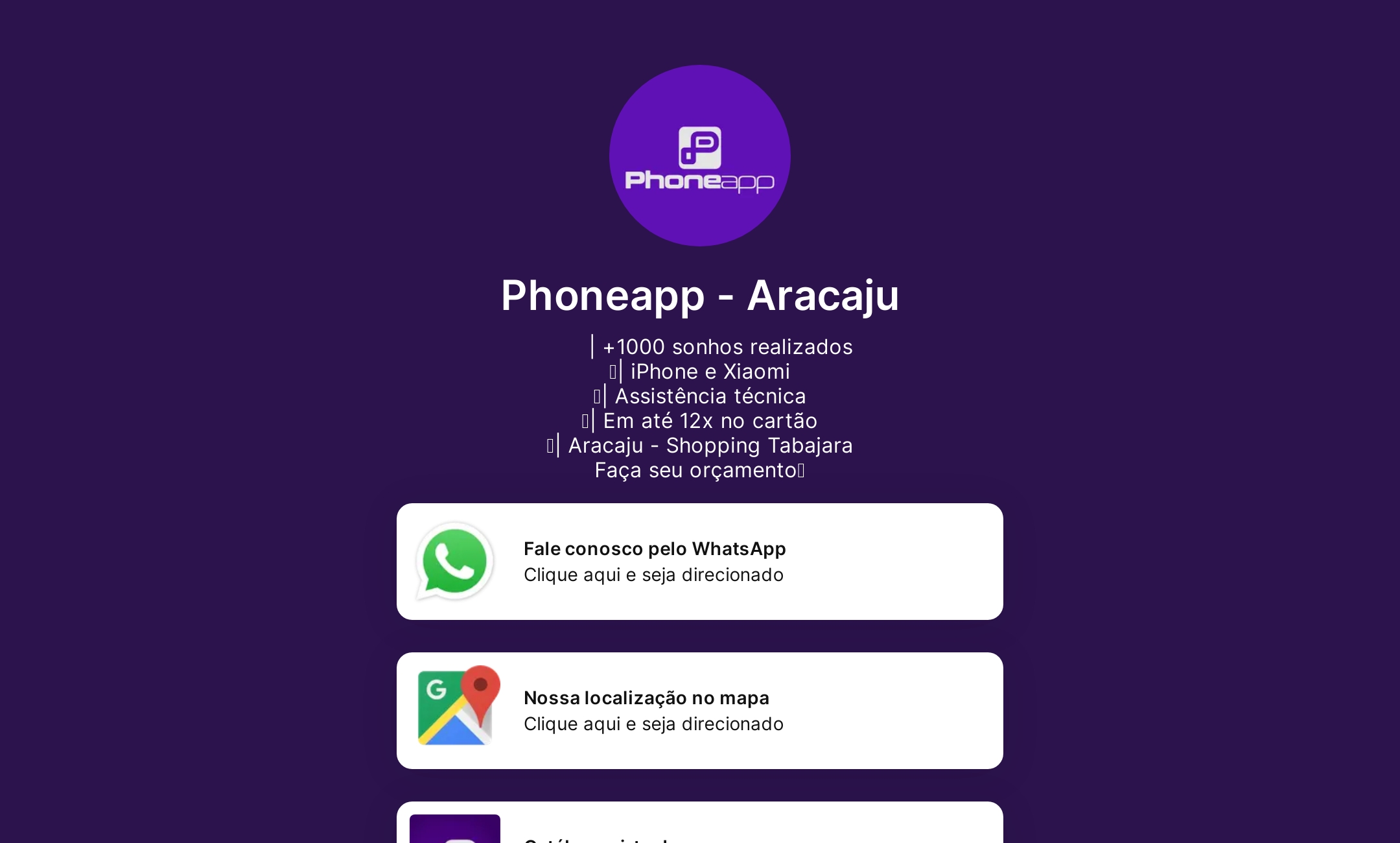 Phoneapp - Aracaju's Flowpage