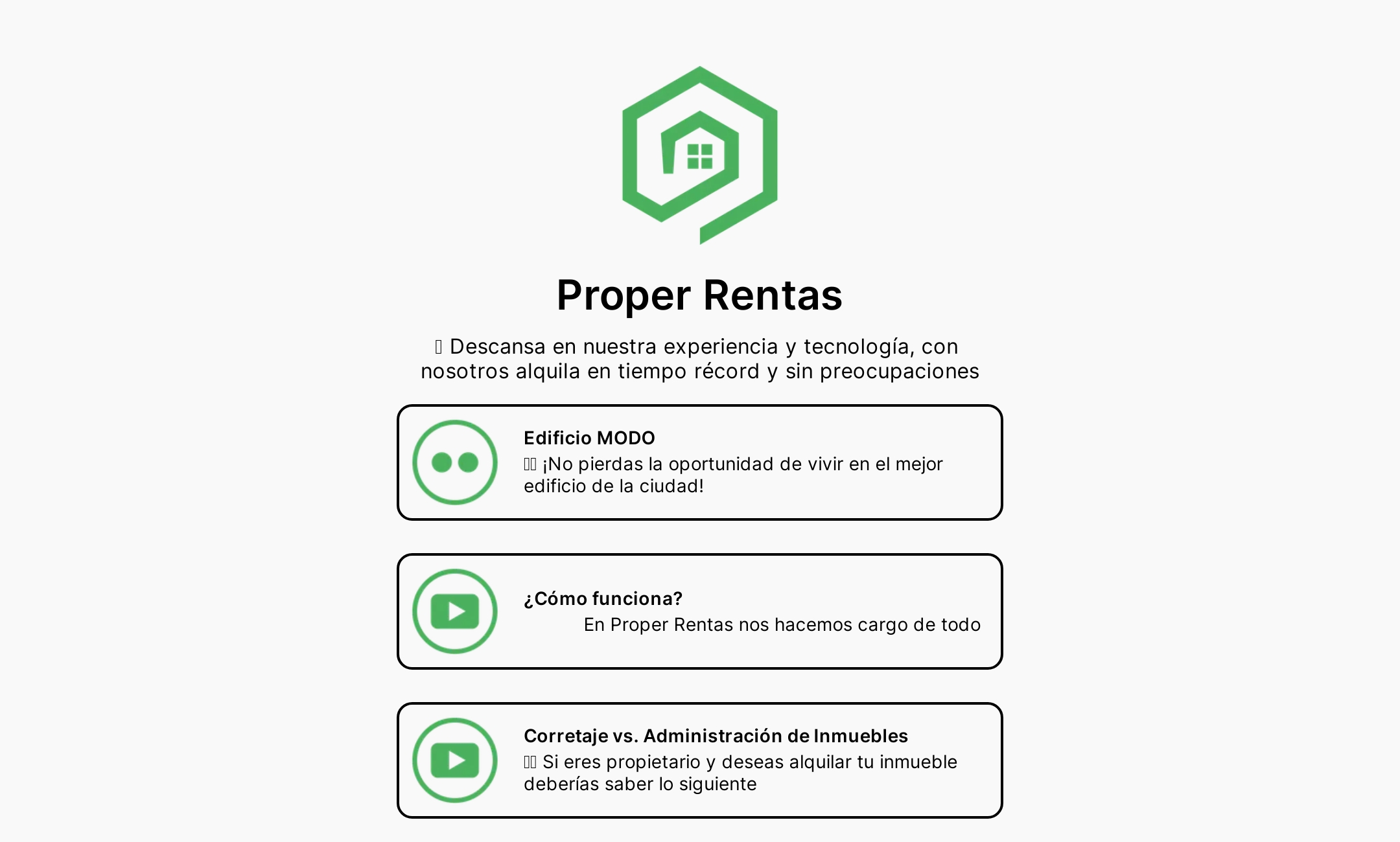 Proper Rentas' Flowpage