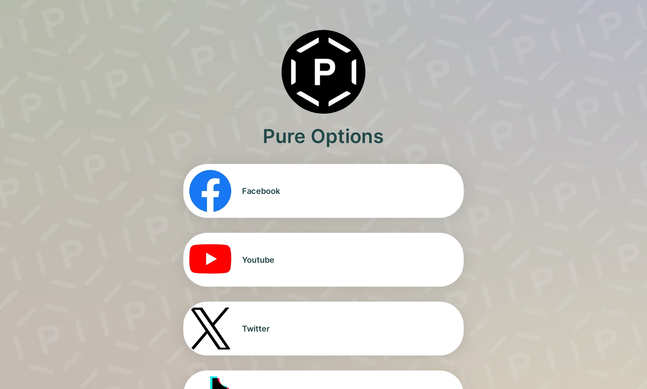 Pure Options' Flowpage