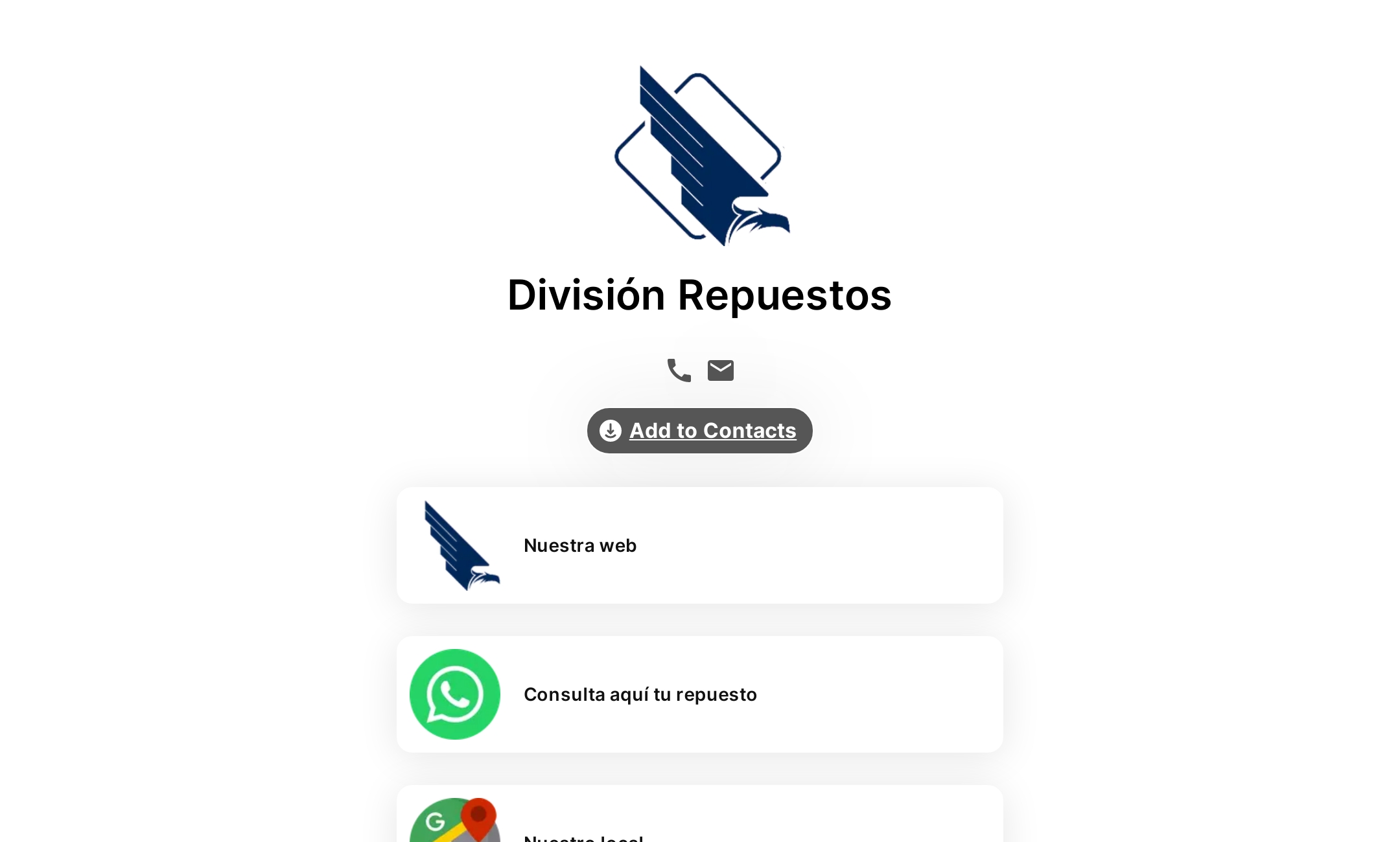 División Repuestos Flowpage 