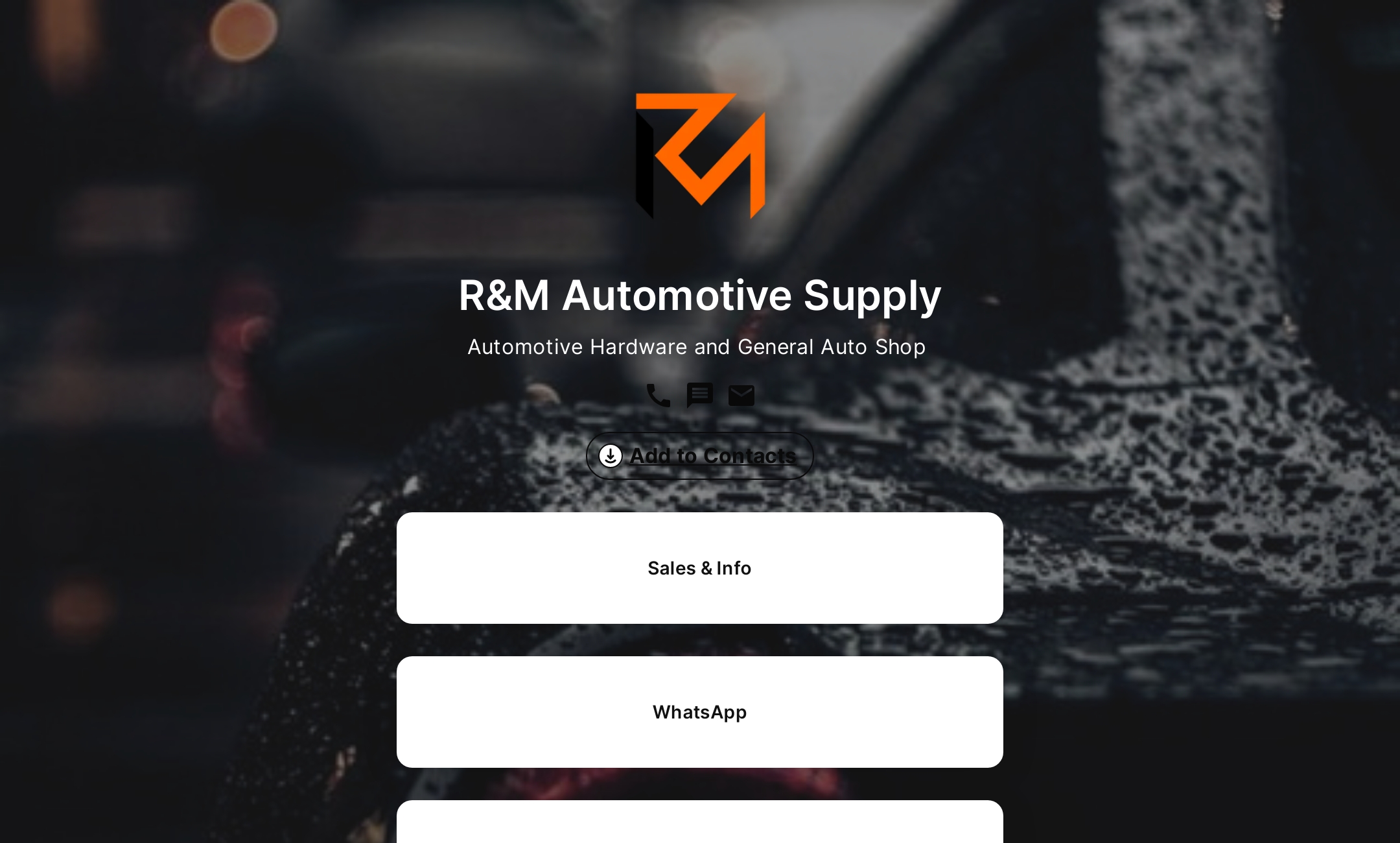 R&M Automotive Supply 's Flowpage