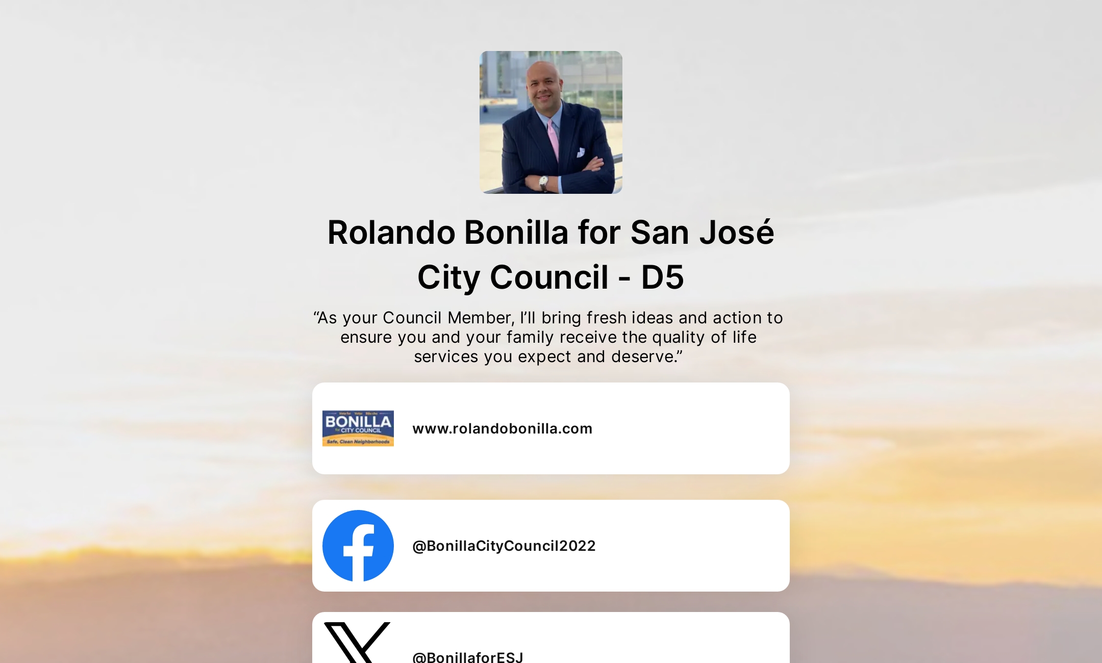 Rolando Bonilla for San José City Council - D5's Flowpage