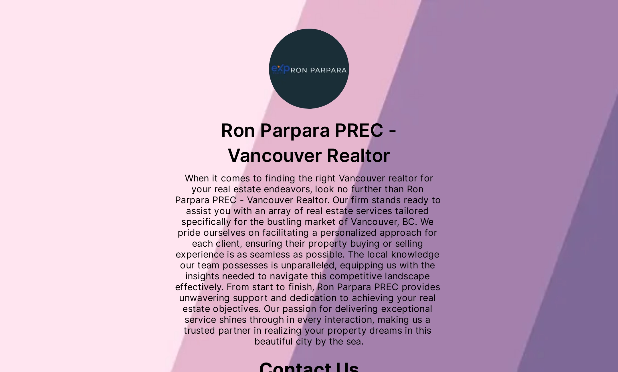 Ron Parpara PREC - Vancouver Realtor on Flowcode thumbnail