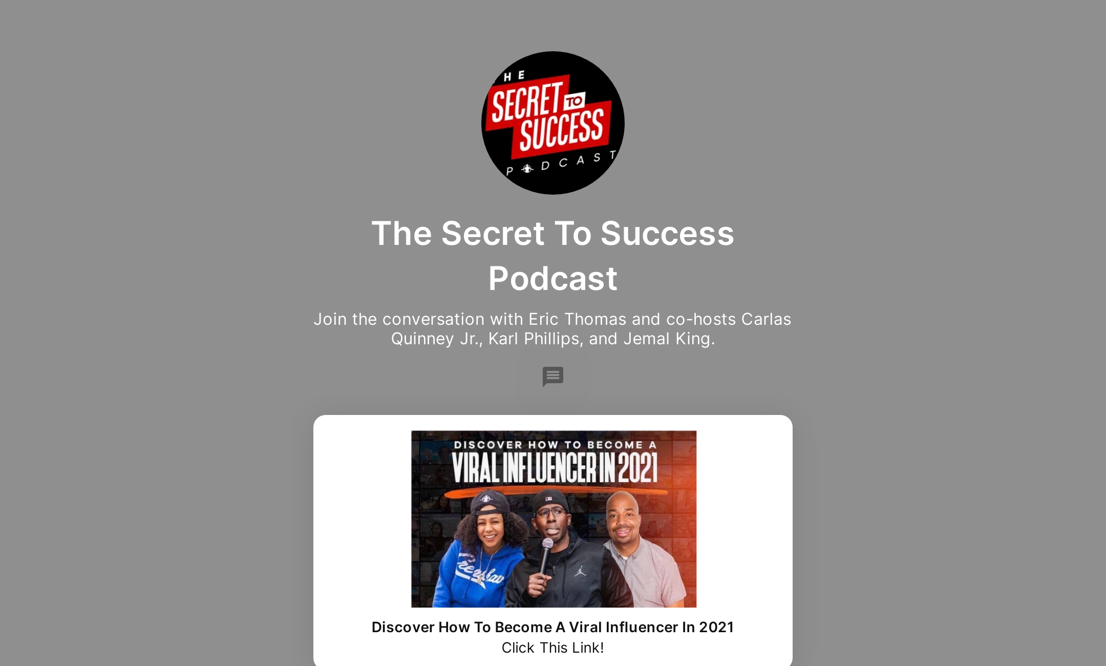 The Secret To Success Podcast's Flowpage