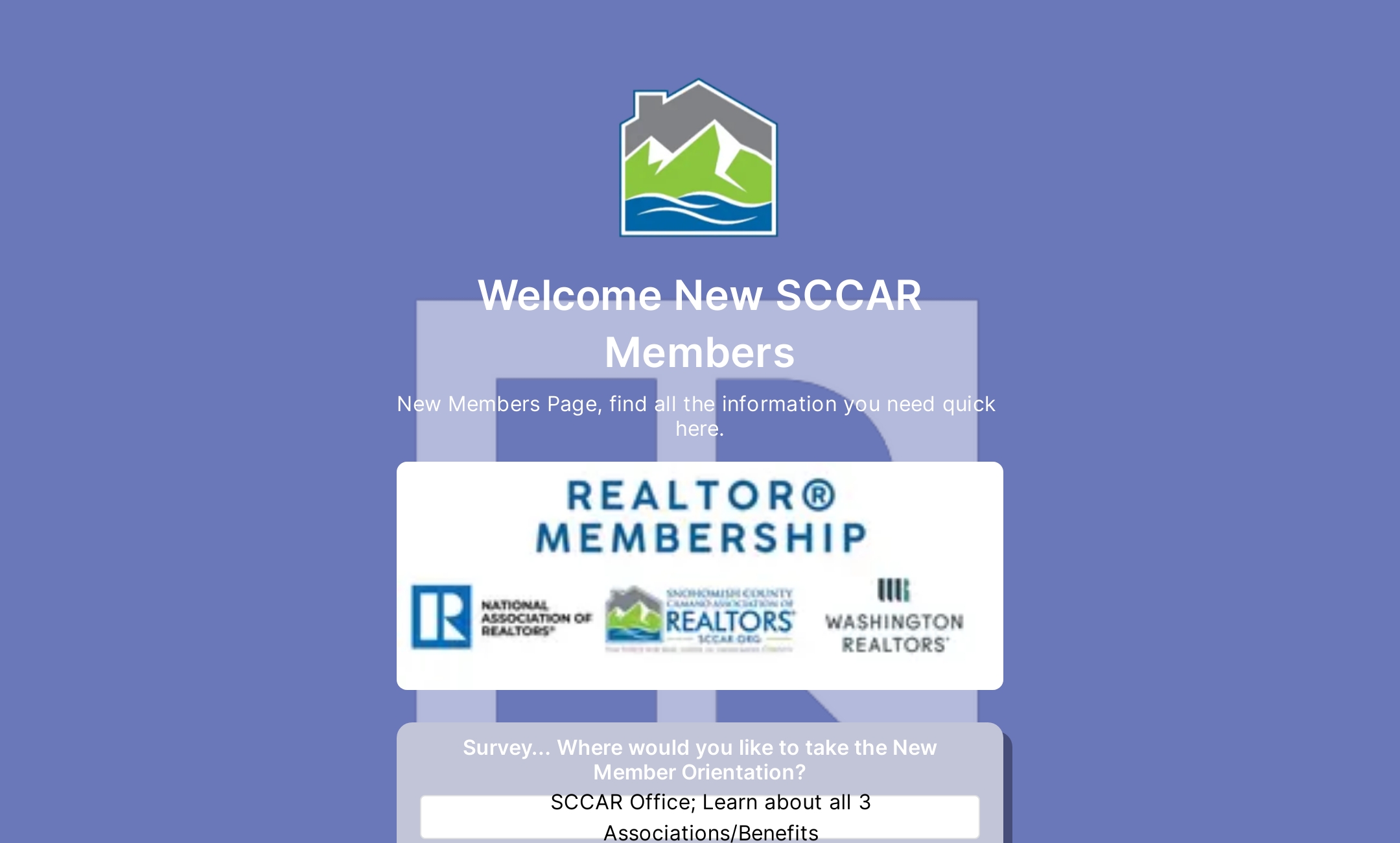 Welcome New SCCAR Members' Flowpage