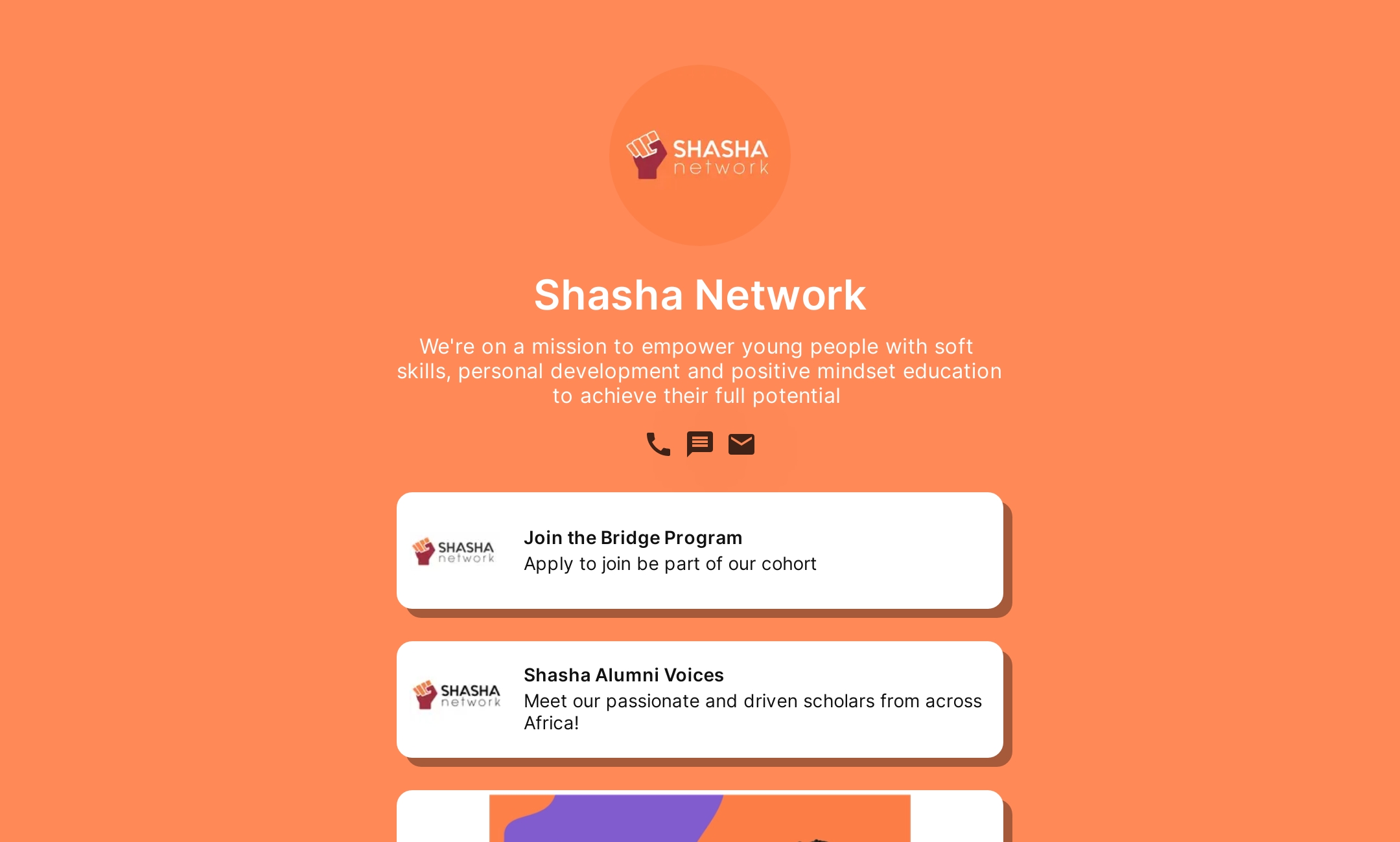 Shasha Network's Flowpage