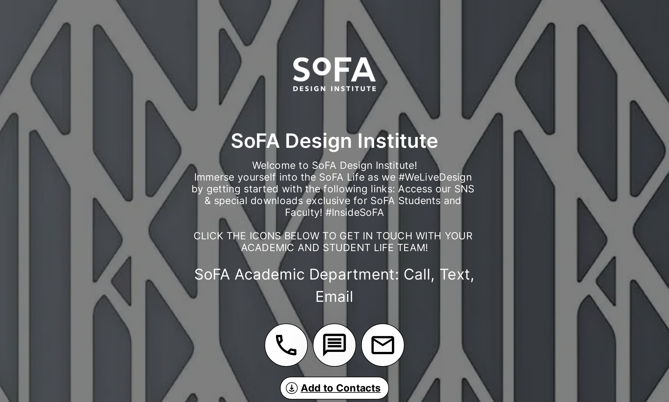 SoFA Design Institute's Flowpage