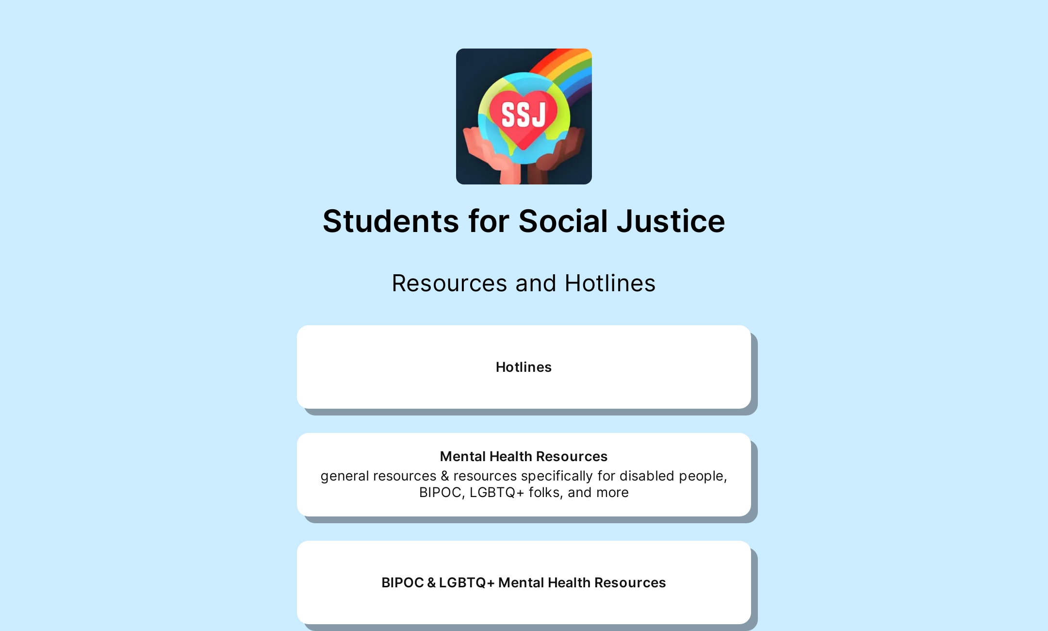 Students for Social Justice's Flowpage