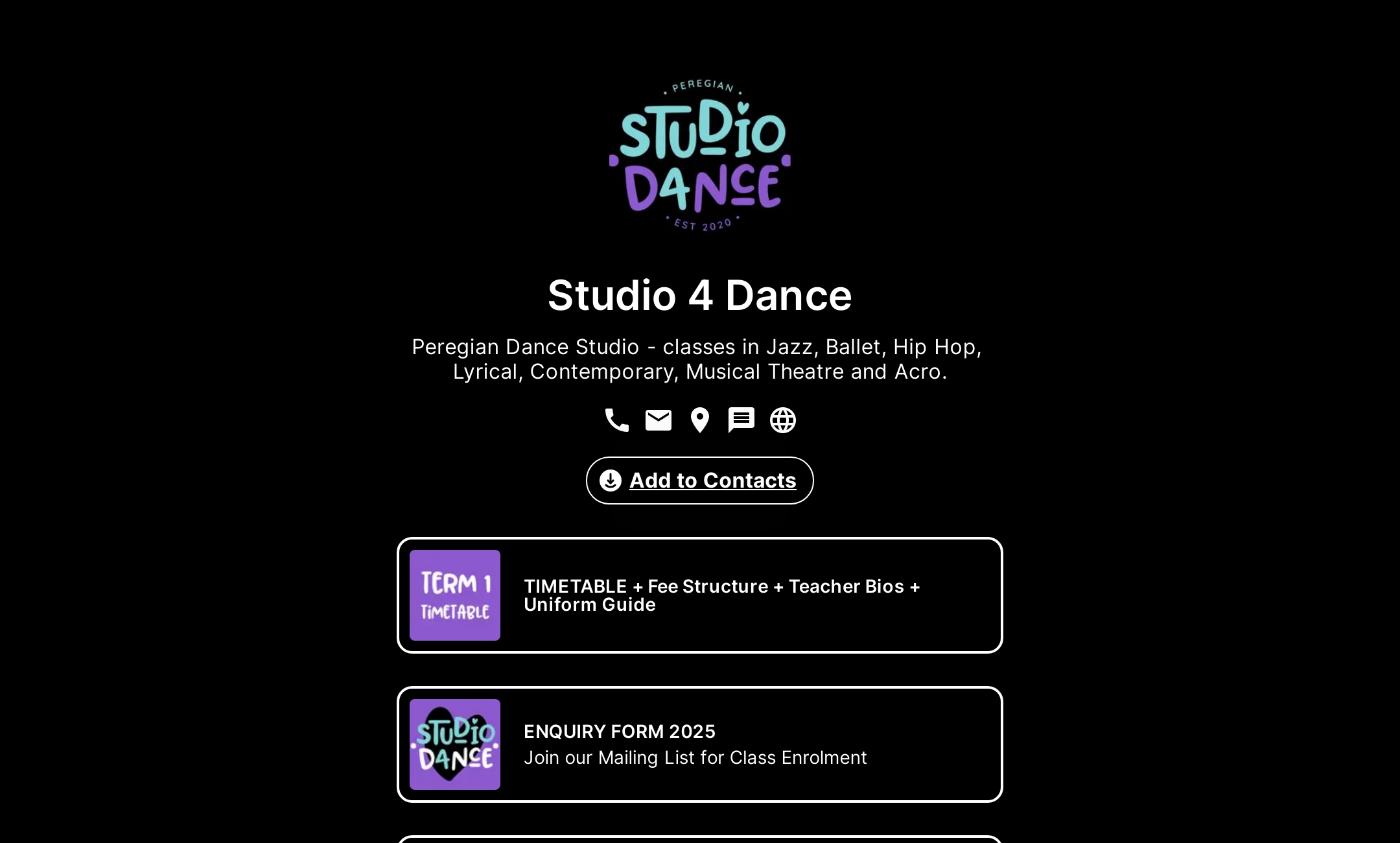 Studio 4 Dance's Flowpage