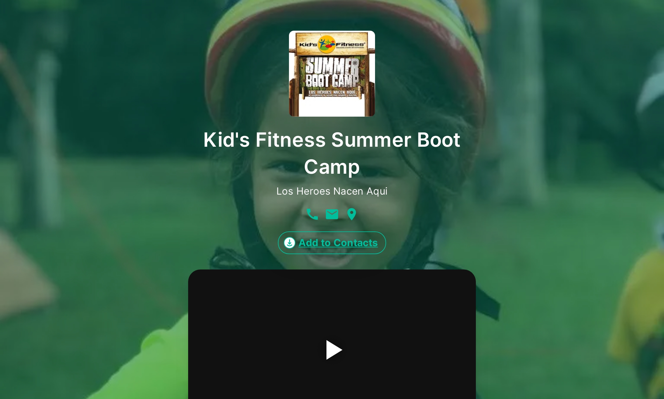 Kid's Fitness Summer Boot Camp's Flowpage