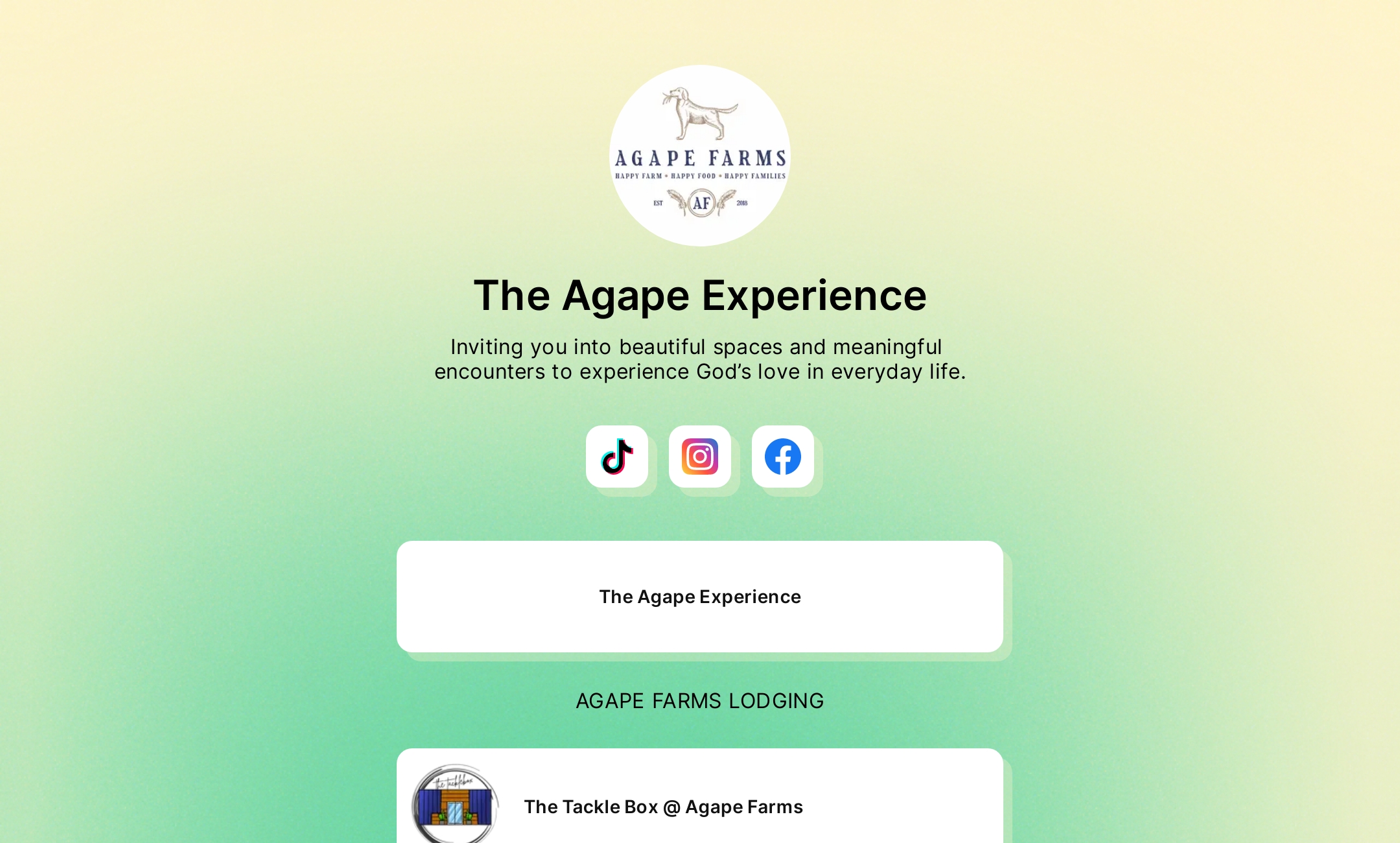 The Agape Experience's Flowpage
