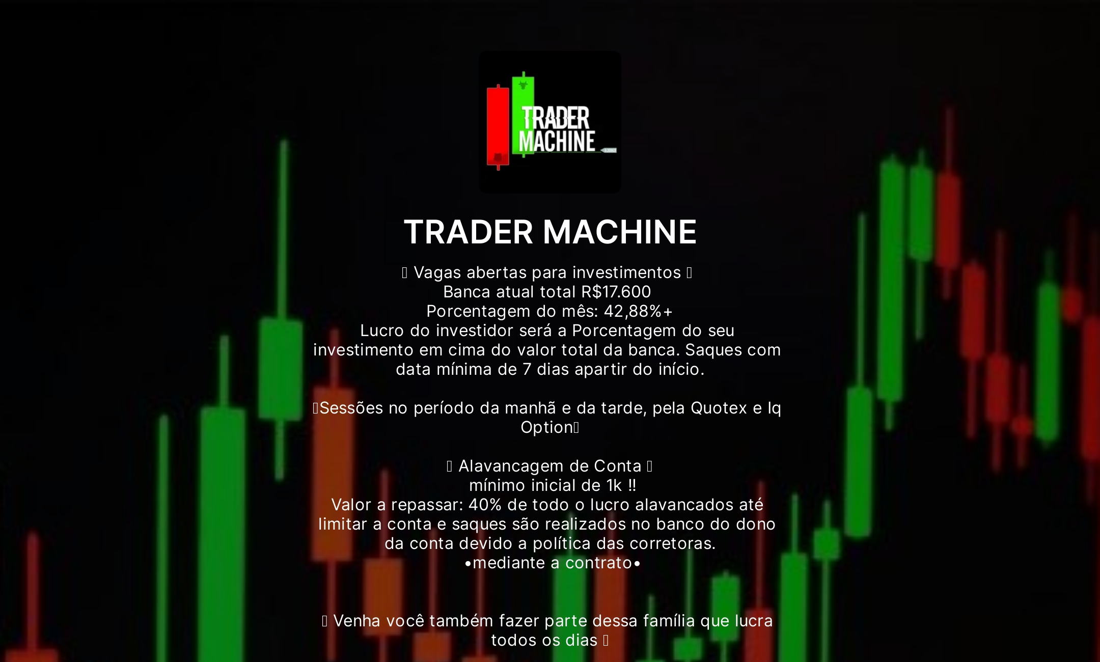 TRADER MACHINE's Flowpage