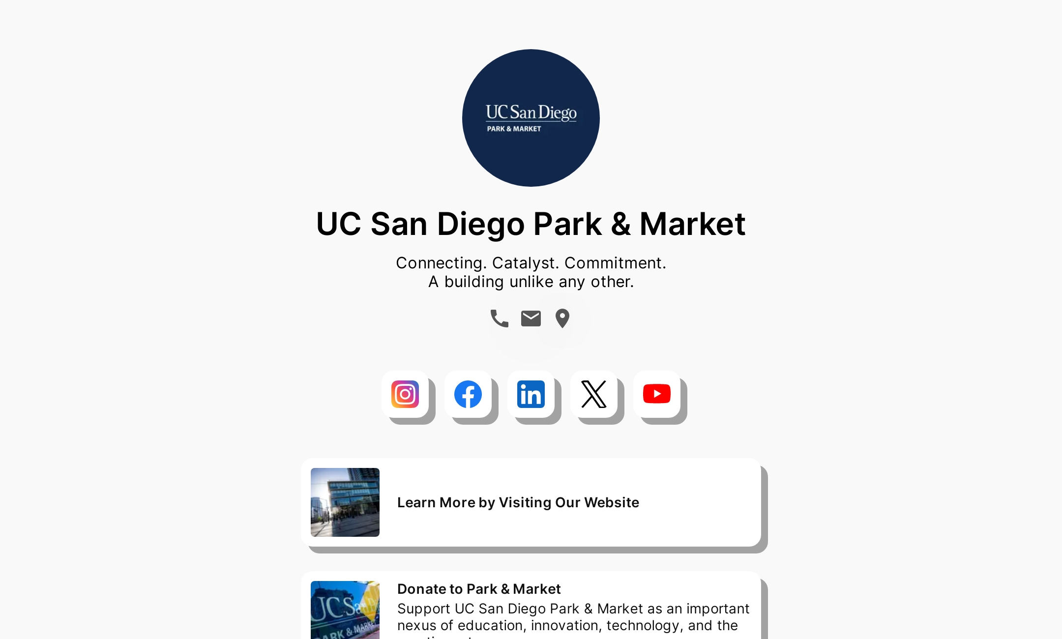 UC San Diego Park & Market's Flowpage