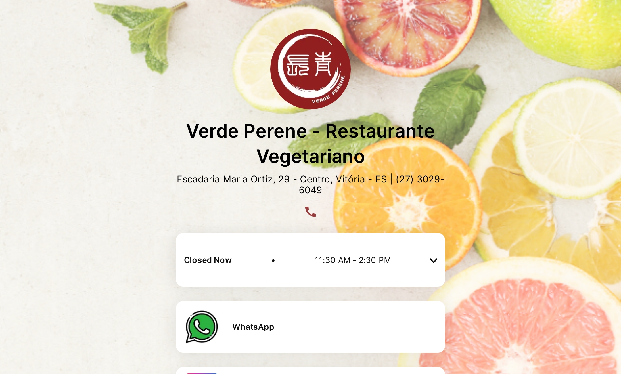 Verde Perene - Restaurante Vegetariano's Flowpage
