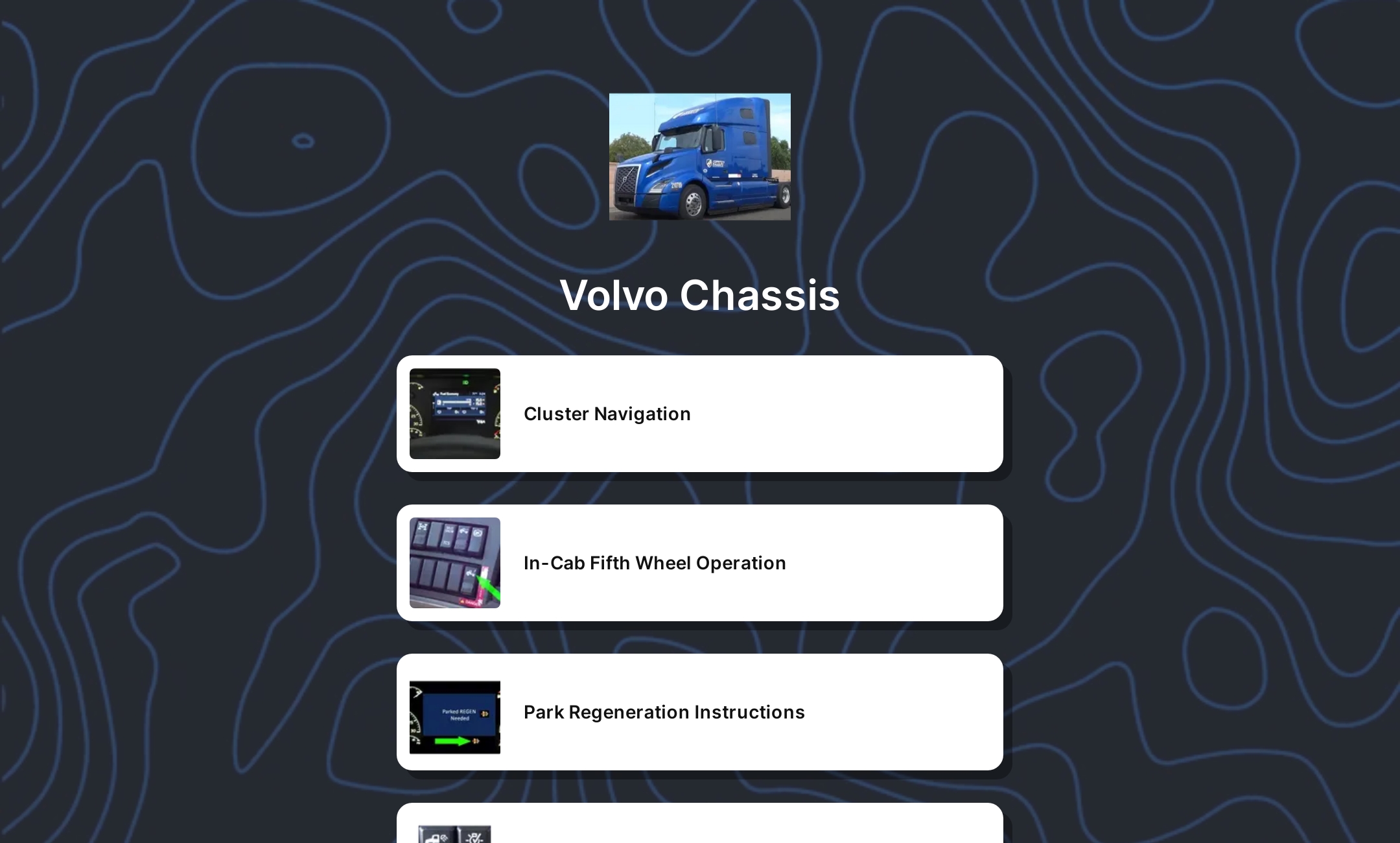 Volvo Chassis' Flowpage