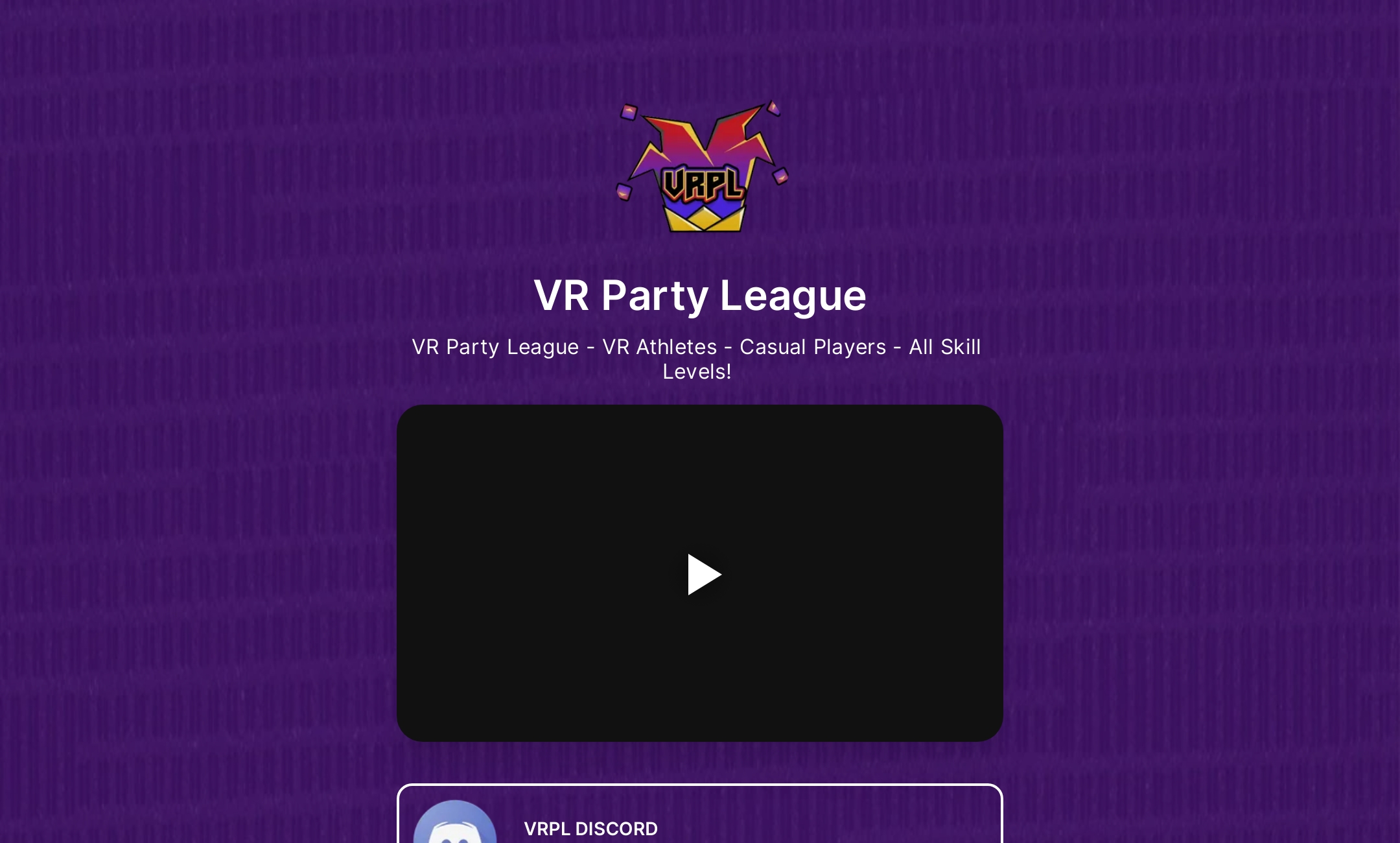 VR Party League's Flowpage