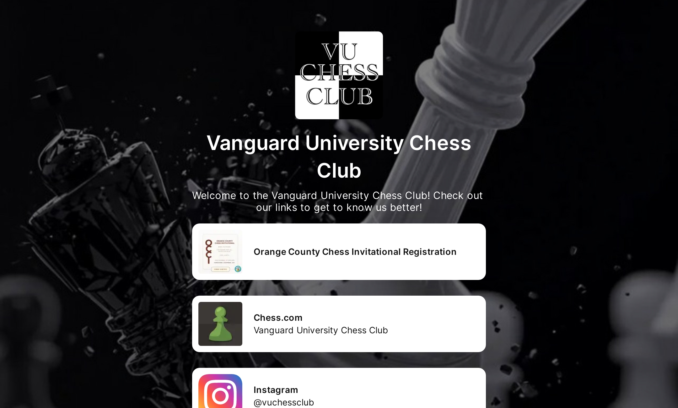 Picture Idea: Vanguard University Chess Club S Flowpage
