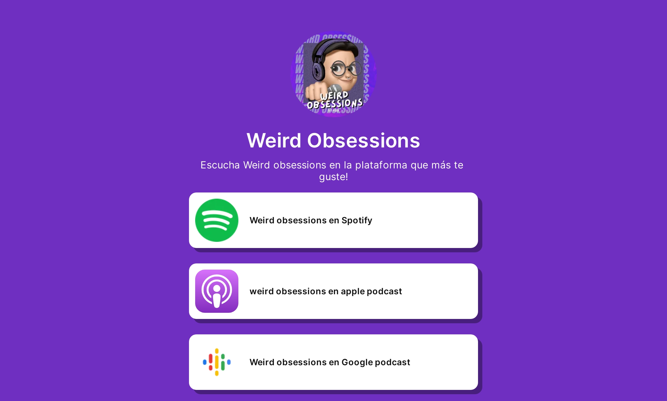 Weird Obsessions' Flowpage