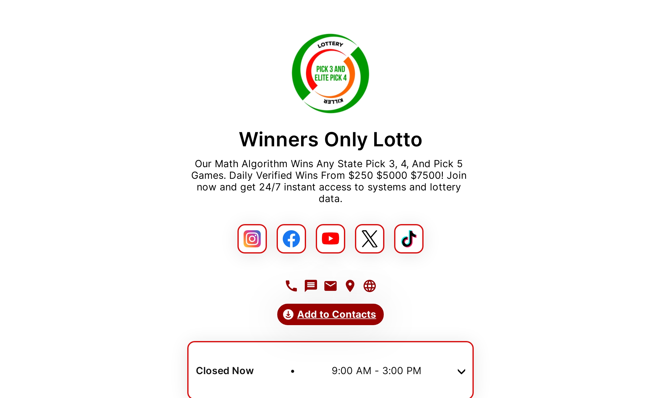 Winners Only Lotto