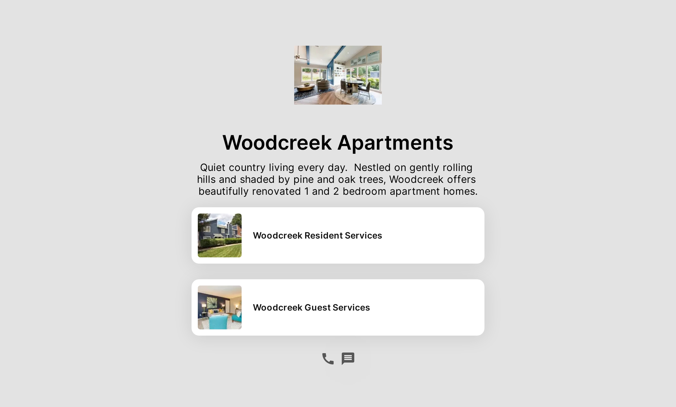 Woodcreek Apartments' Flowpage