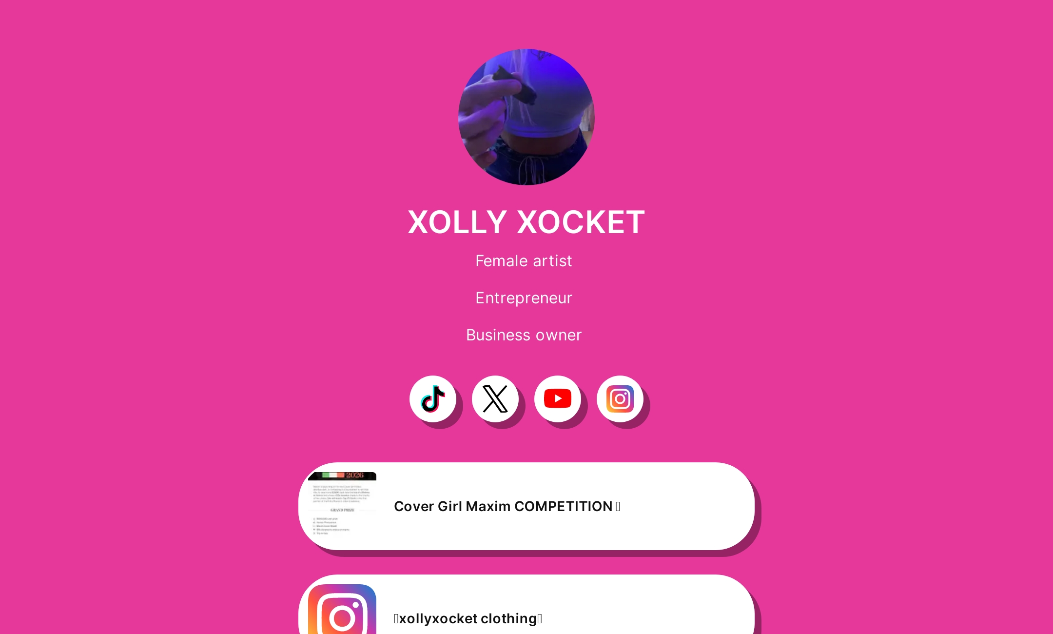 XOLLY XOCKET's Flowpage