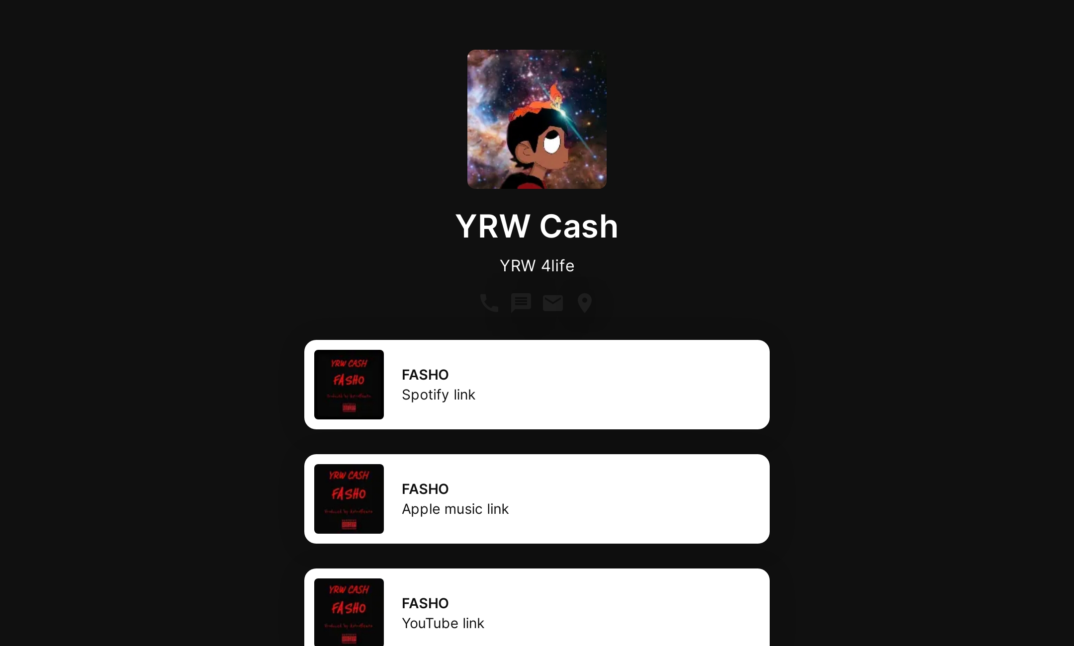 YRW Cash's Flowpage