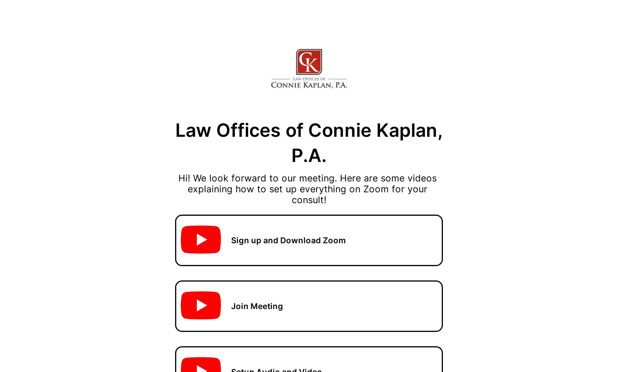 Law Offices of Connie Kaplan, P.A.'s Flowpage