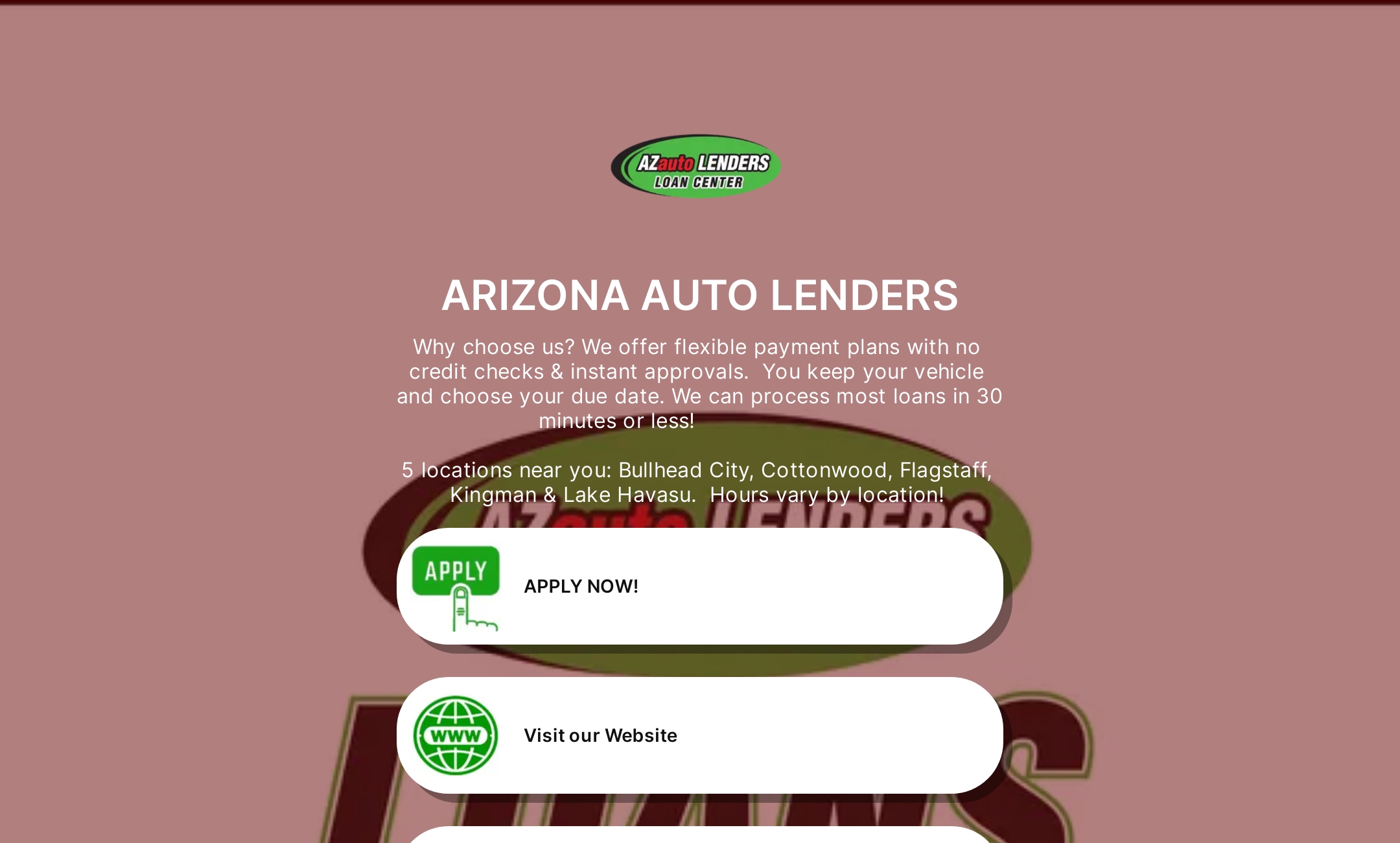 ARIZONA AUTO LENDERS's Flowpage