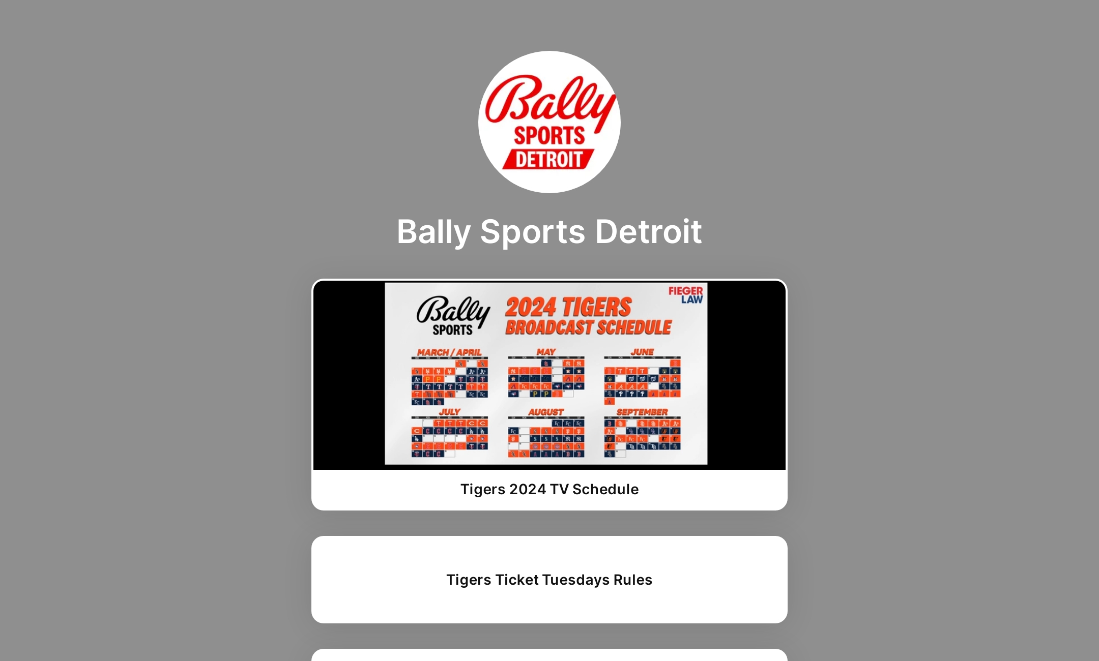 Bally Sports Detroit's Flowpage