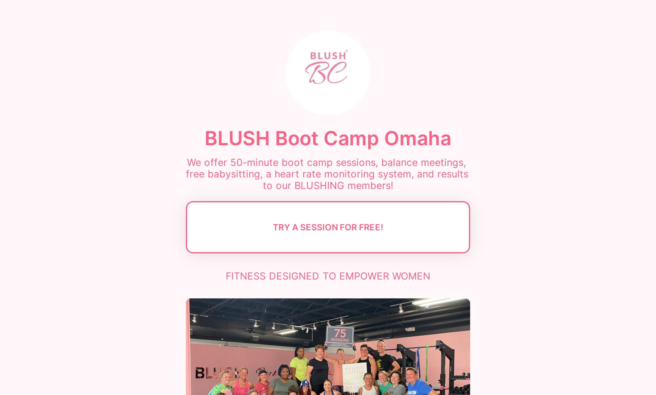 BLUSH Boot Camp Omaha's Flowpage