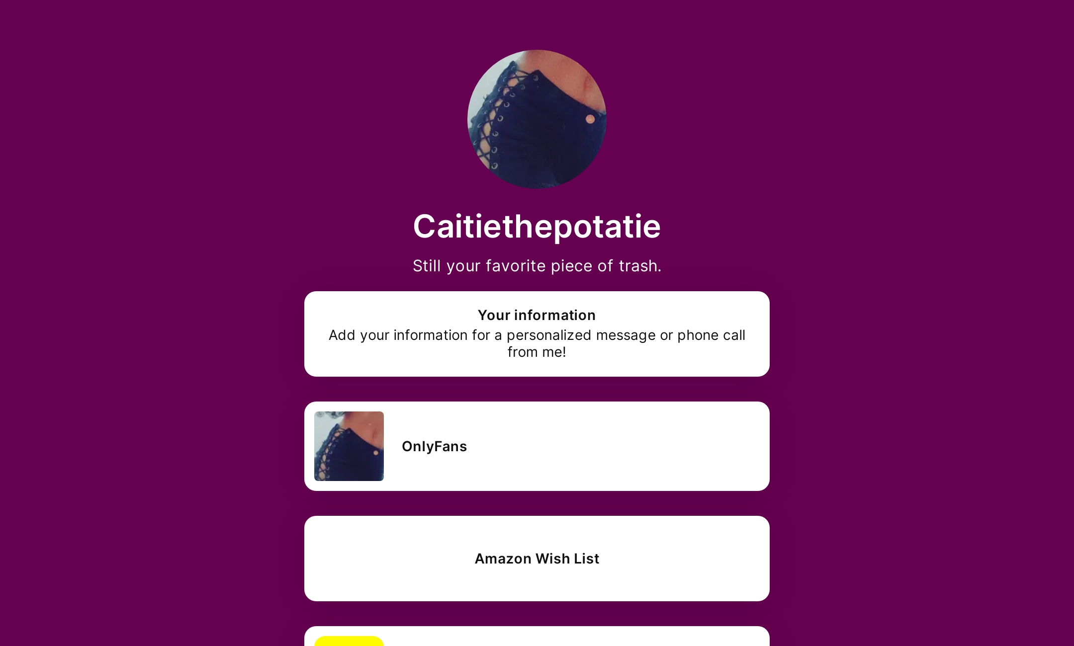 How does amazon wish list work on onlyfans