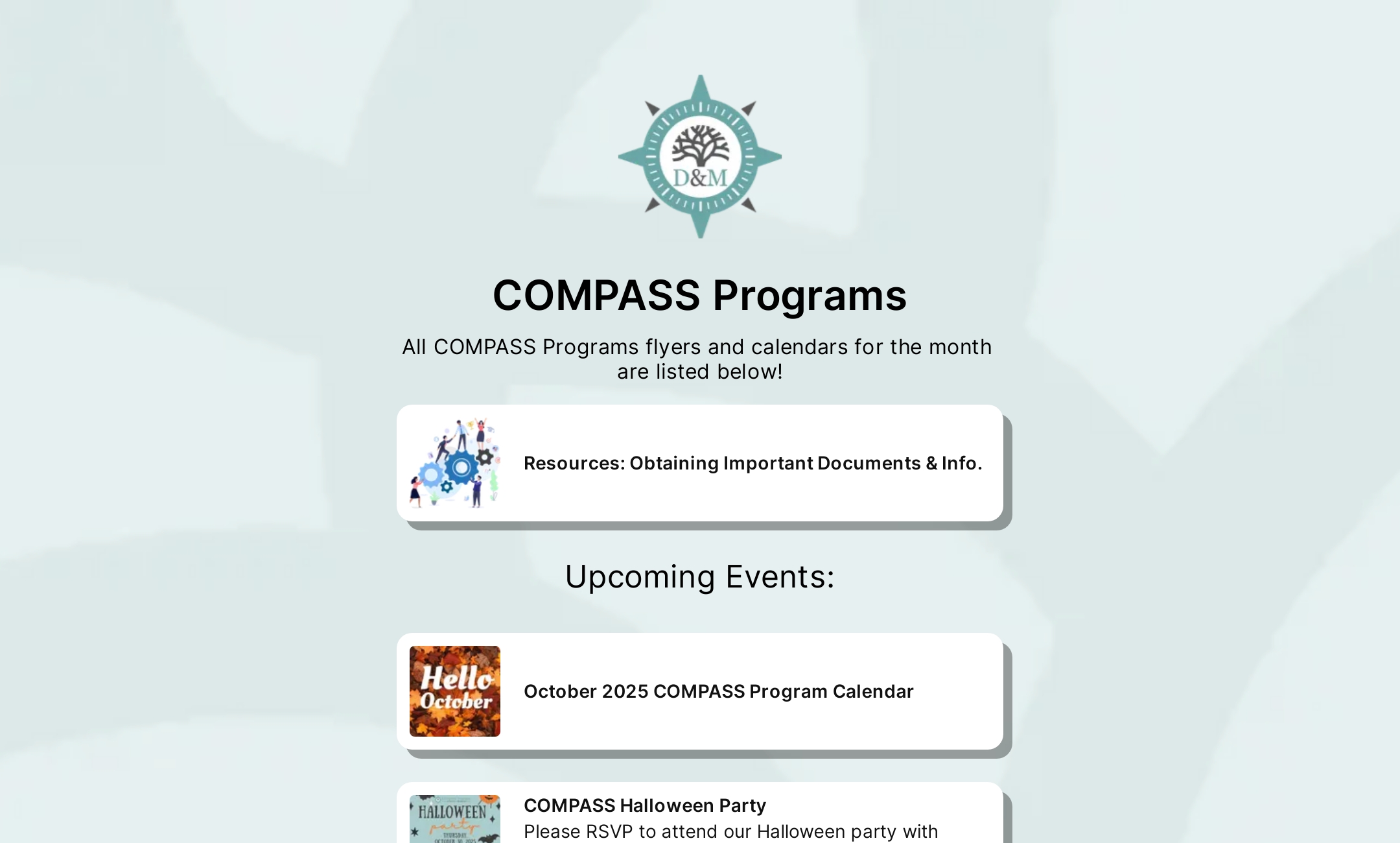COMPASS Programs' Flowpage