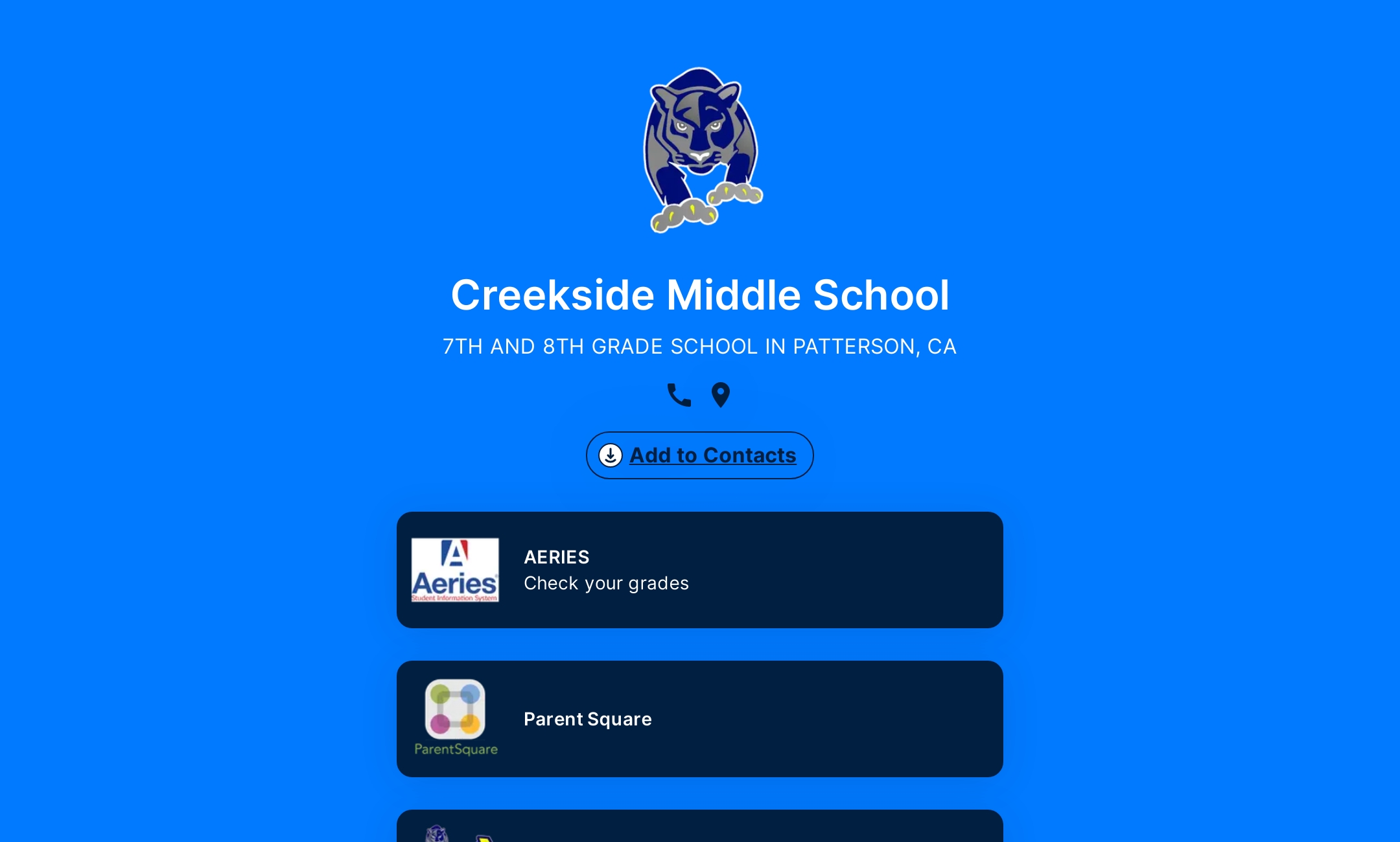 Creekside Middle School's Flowpage