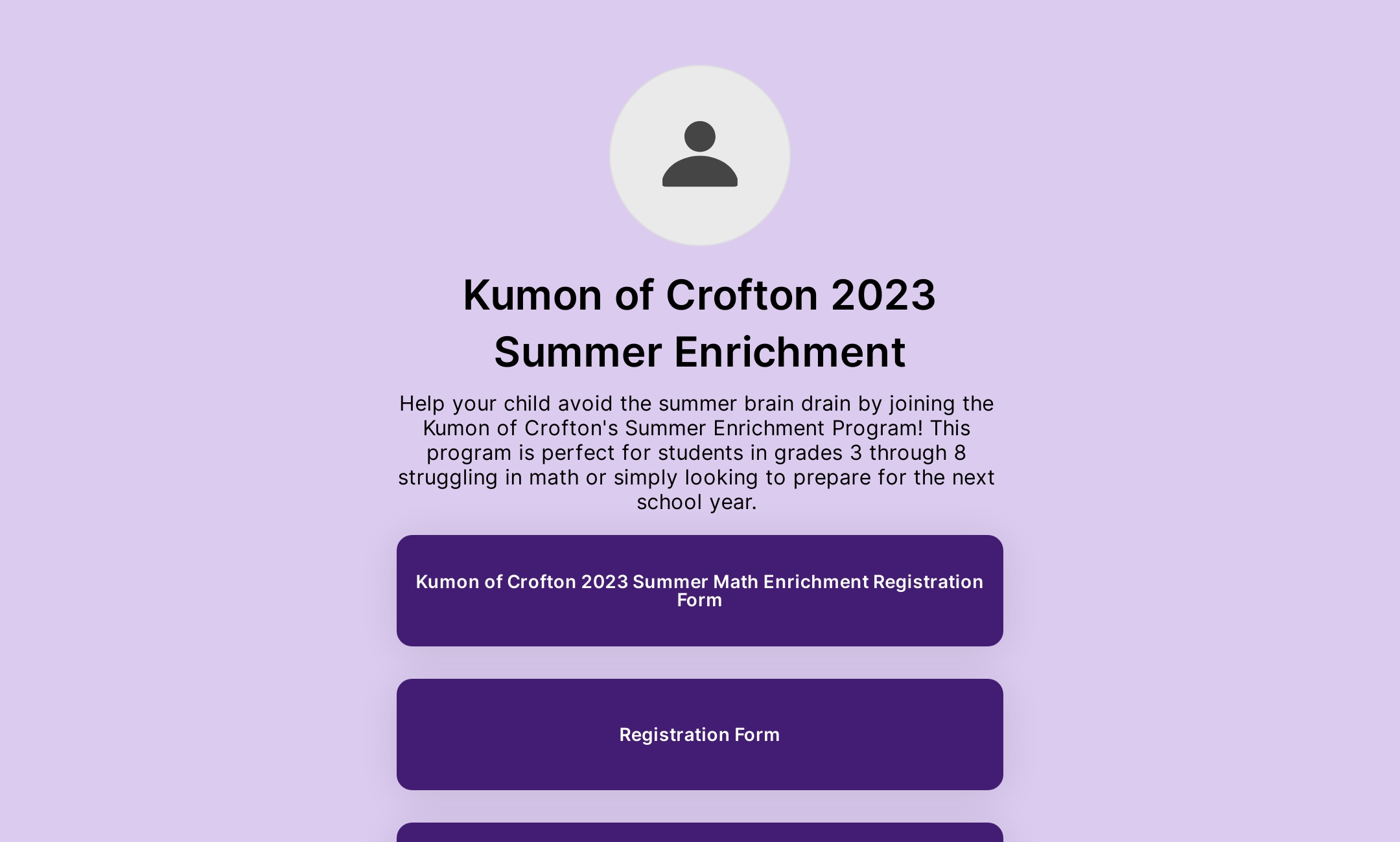 Kumon of Crofton 2023 Summer Enrichment's Flowpage