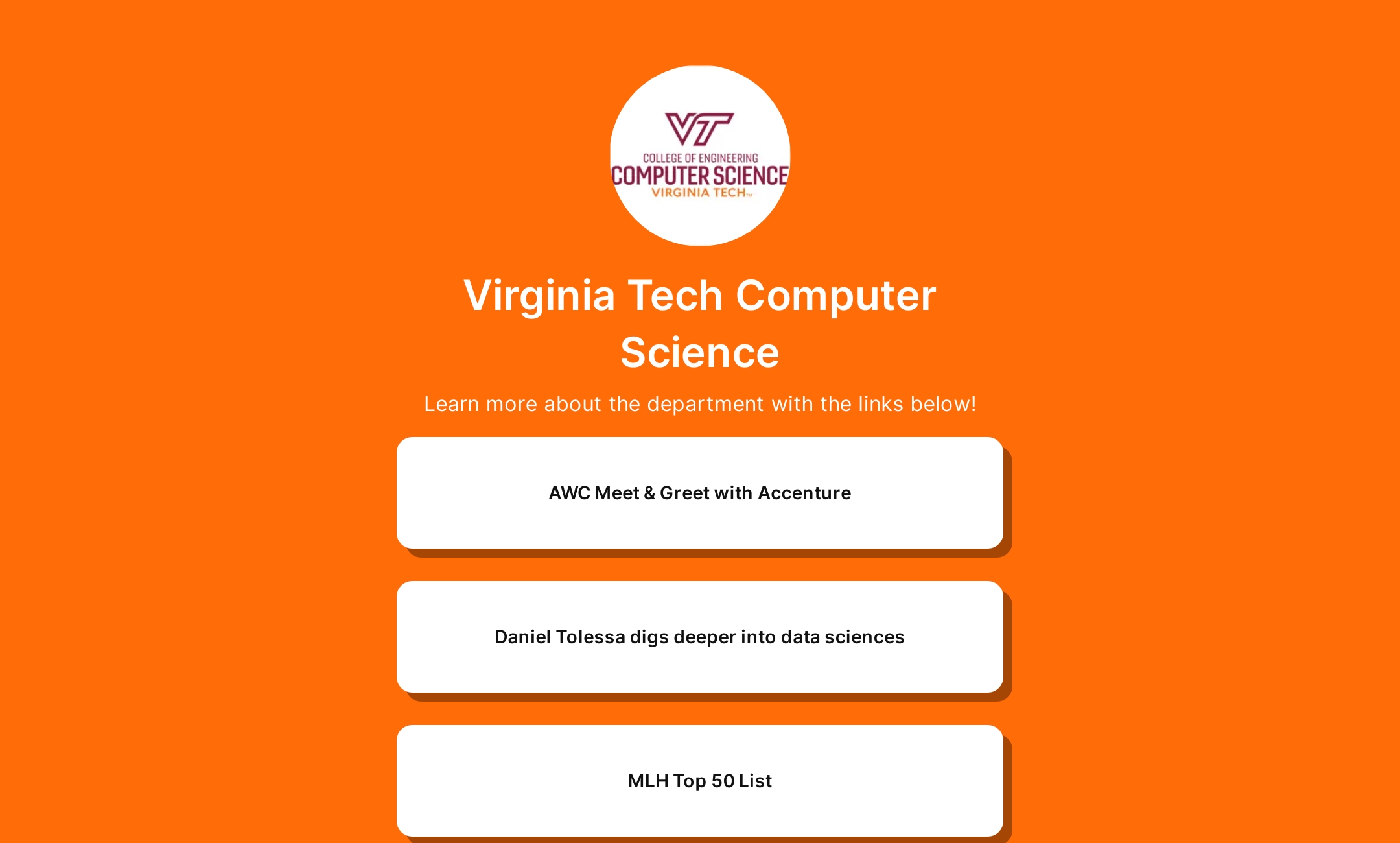 Virginia Tech Computer Science's Flowpage