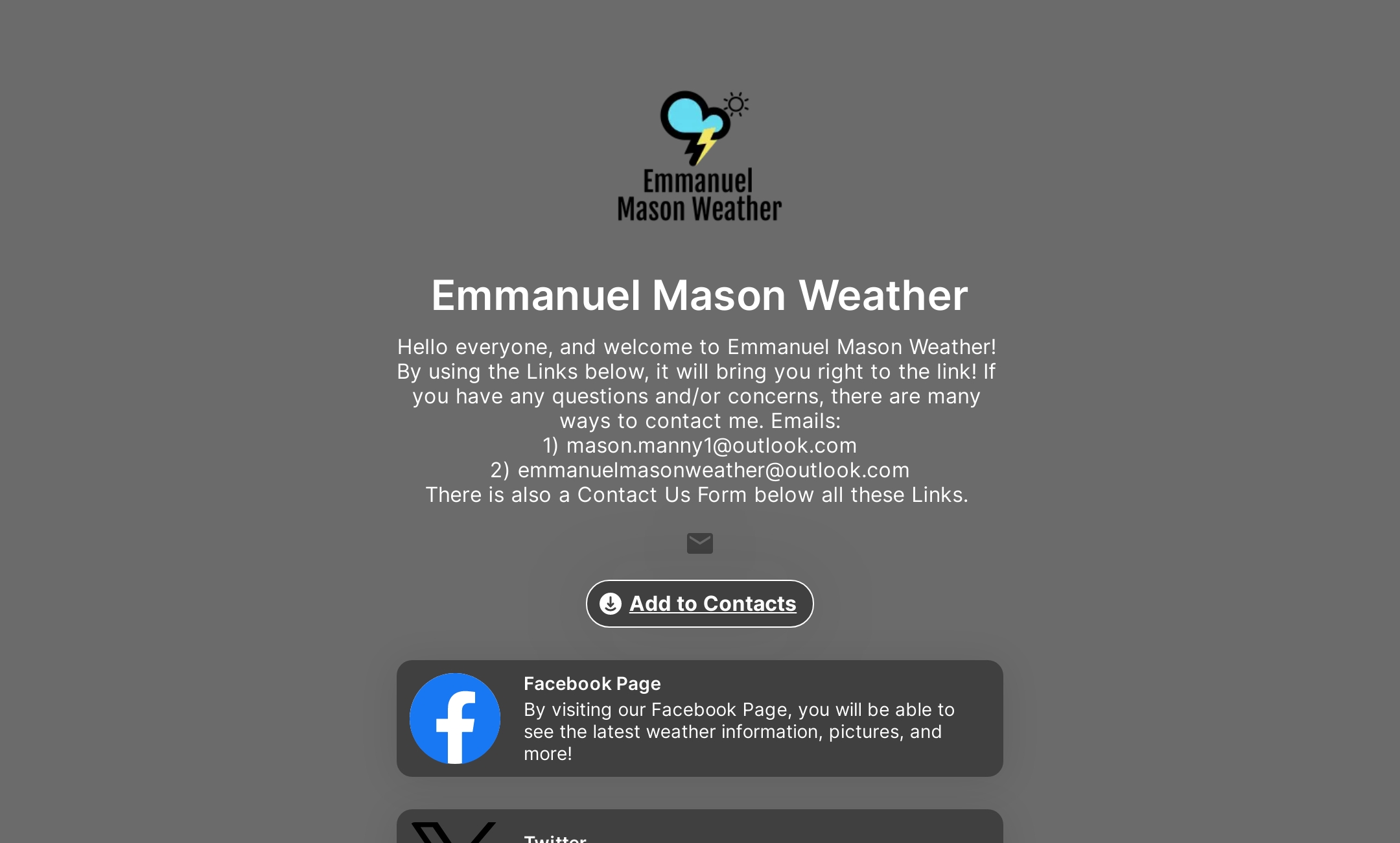 Emmanuel Mason Weather