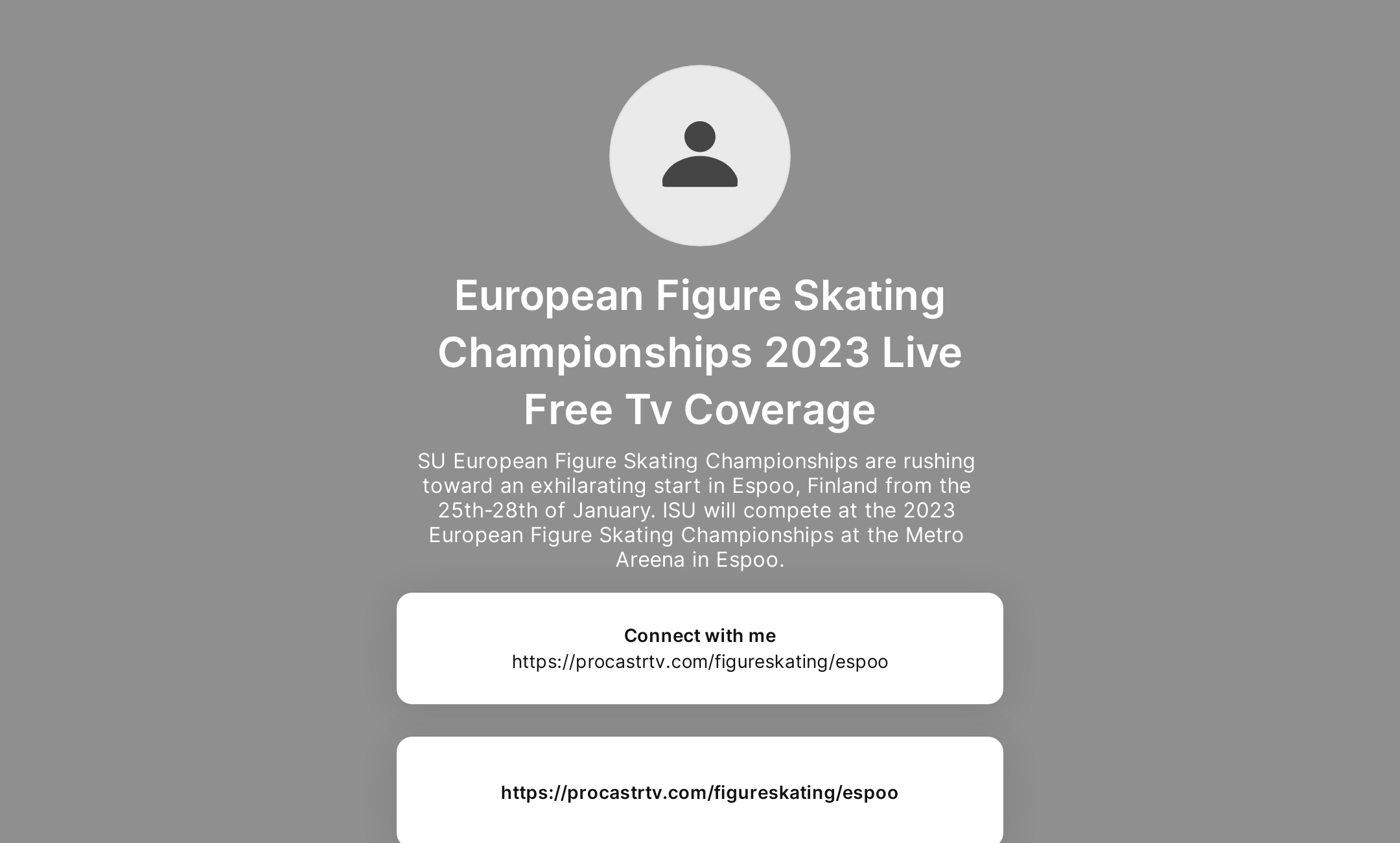 European Figure Skating Championships 2023 Live Free Tv Coverage's Flowpage