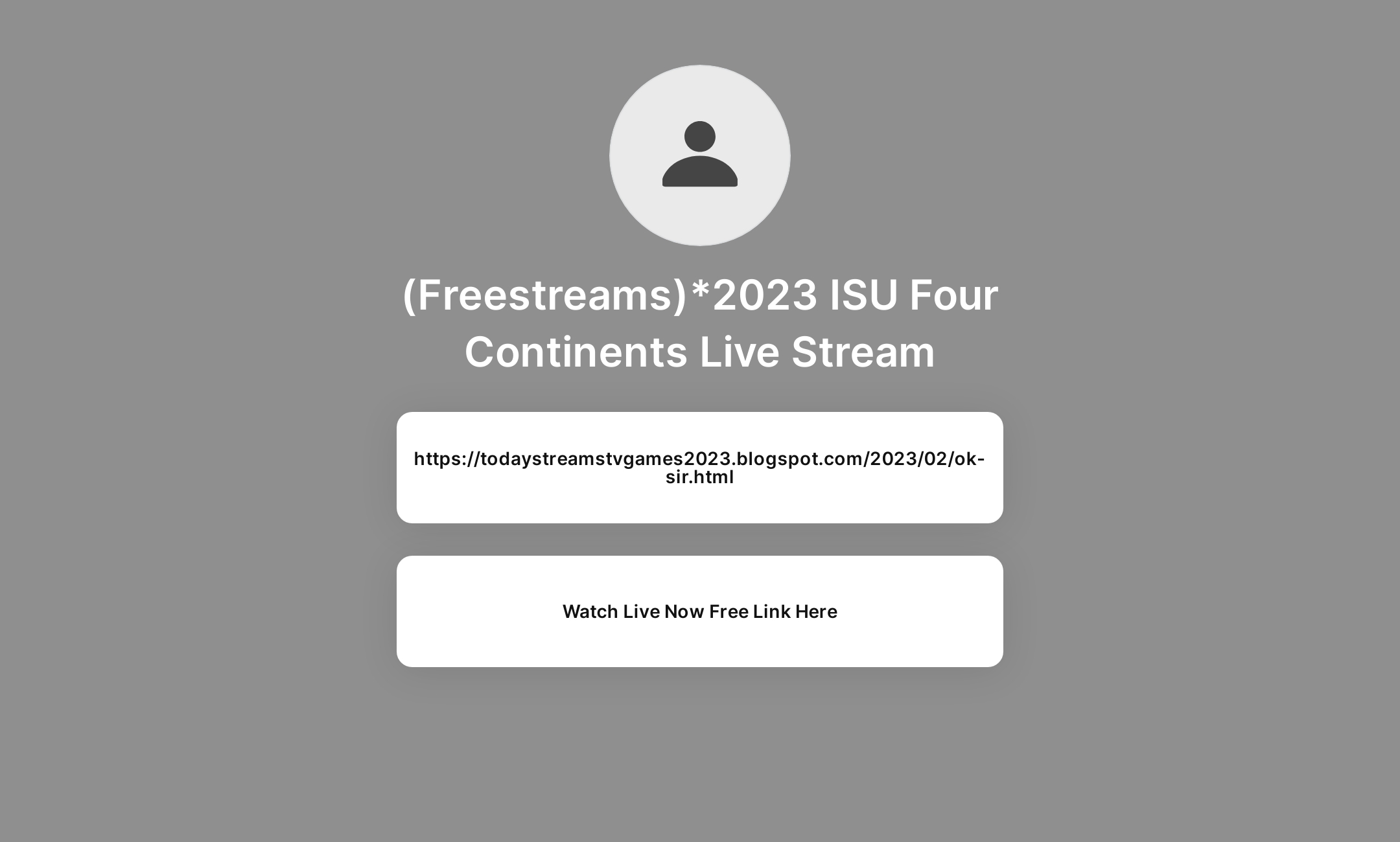 (Freestreams)*2023 ISU Four Continents Live Stream's Flowpage