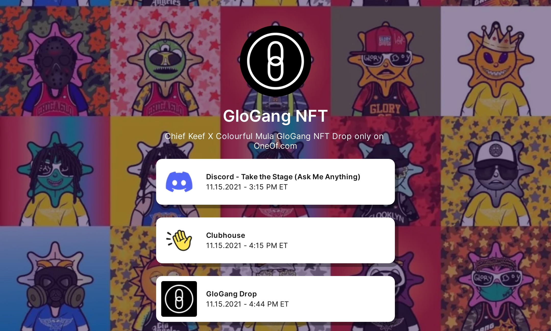 GloGang NFT's Flowpage