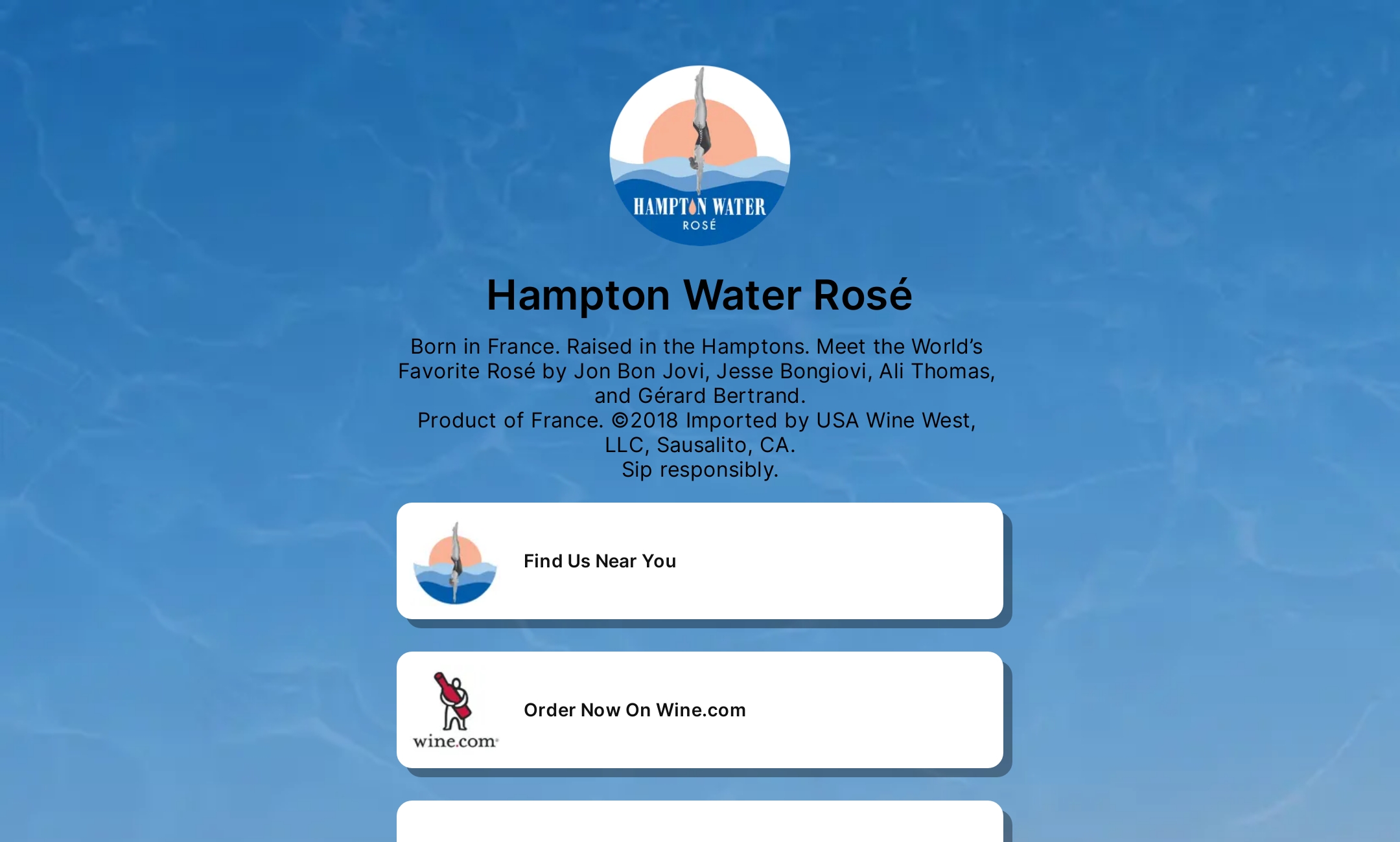 Hampton Water Rosé's Flowpage
