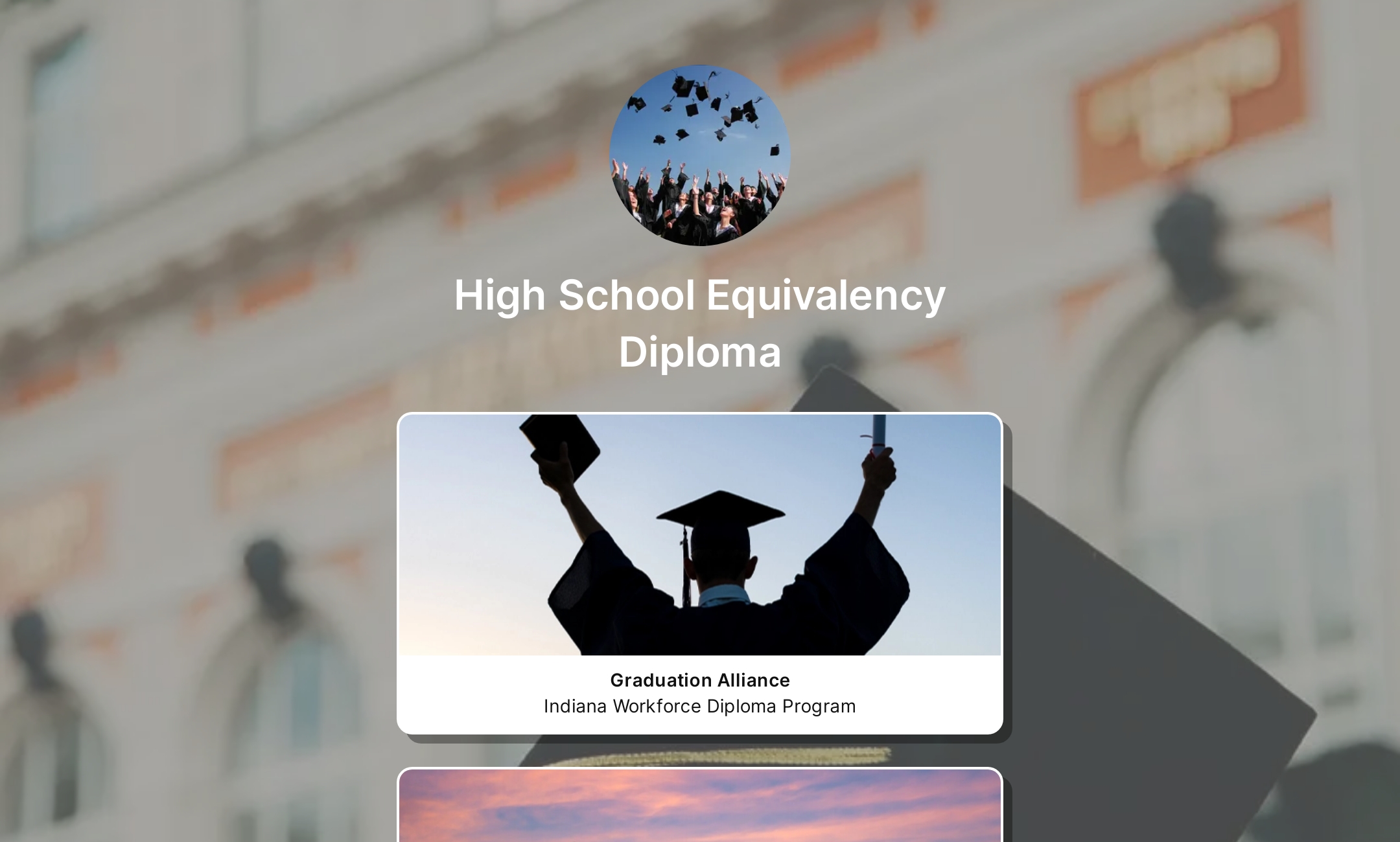 High School Equivalency Diploma's Flowpage