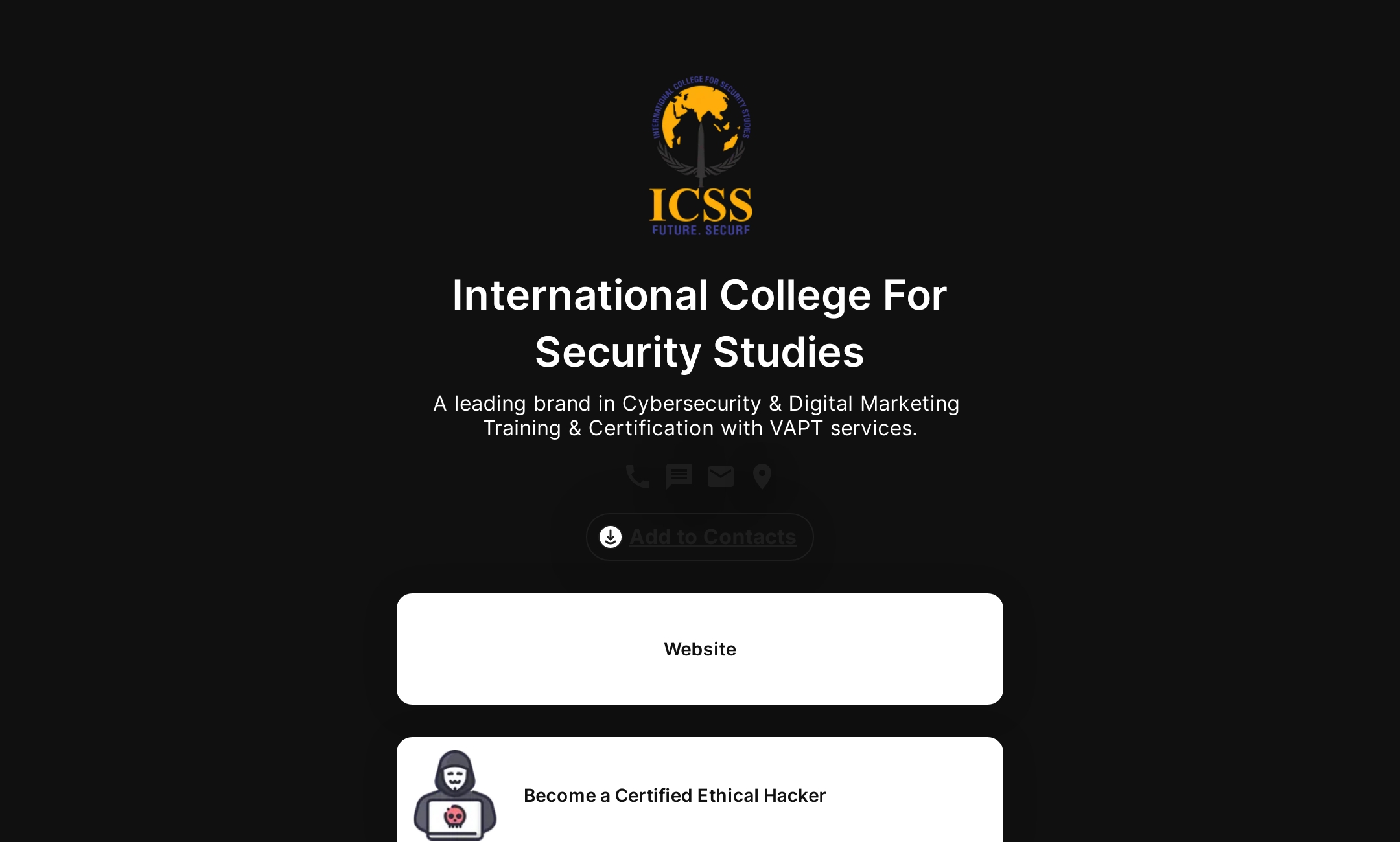 International College For Security Studies' Flowpage